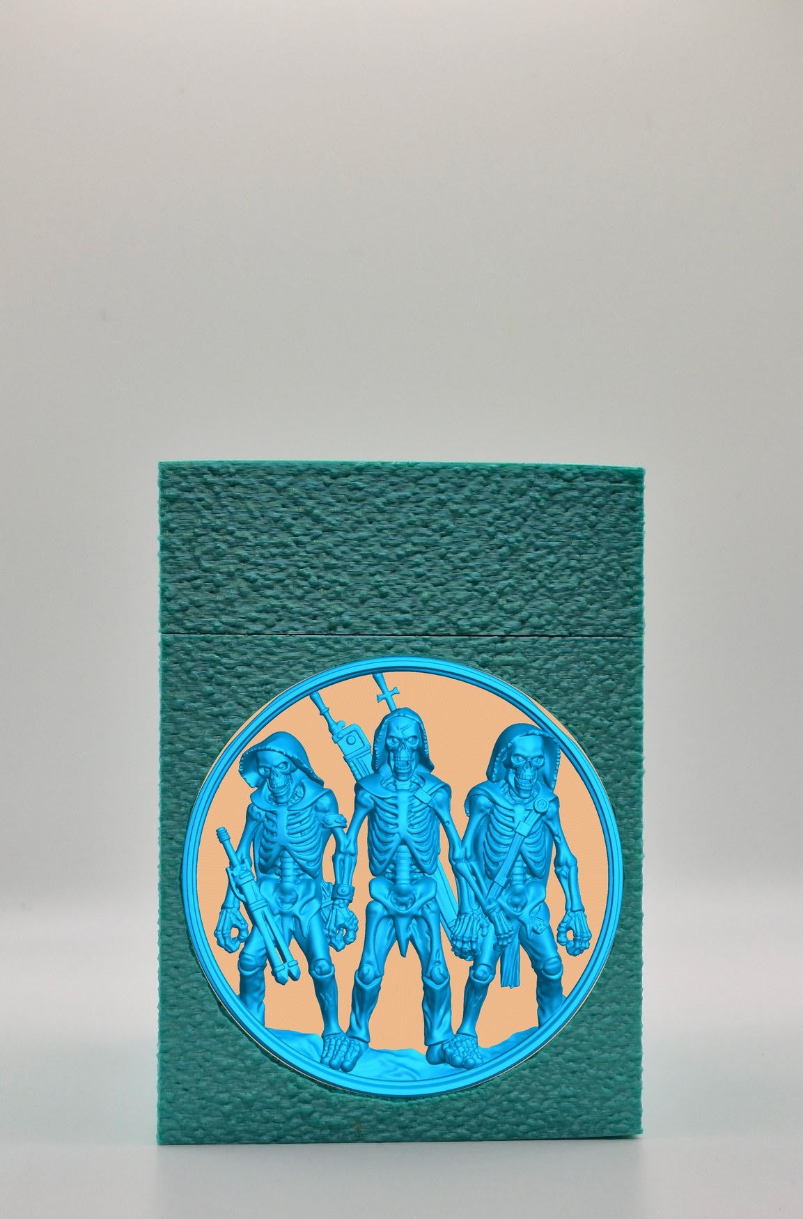Skeleton Army Card Box — Green