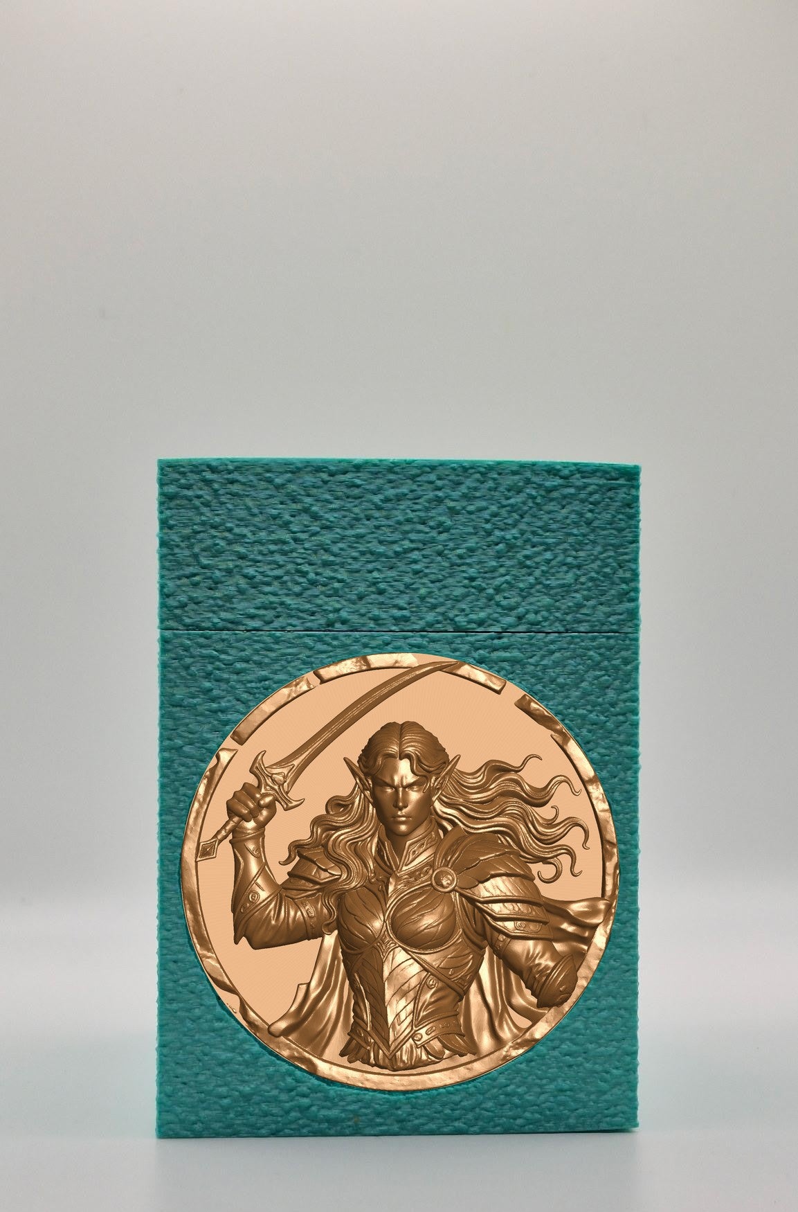 Elvish Warrior Card Box — Green