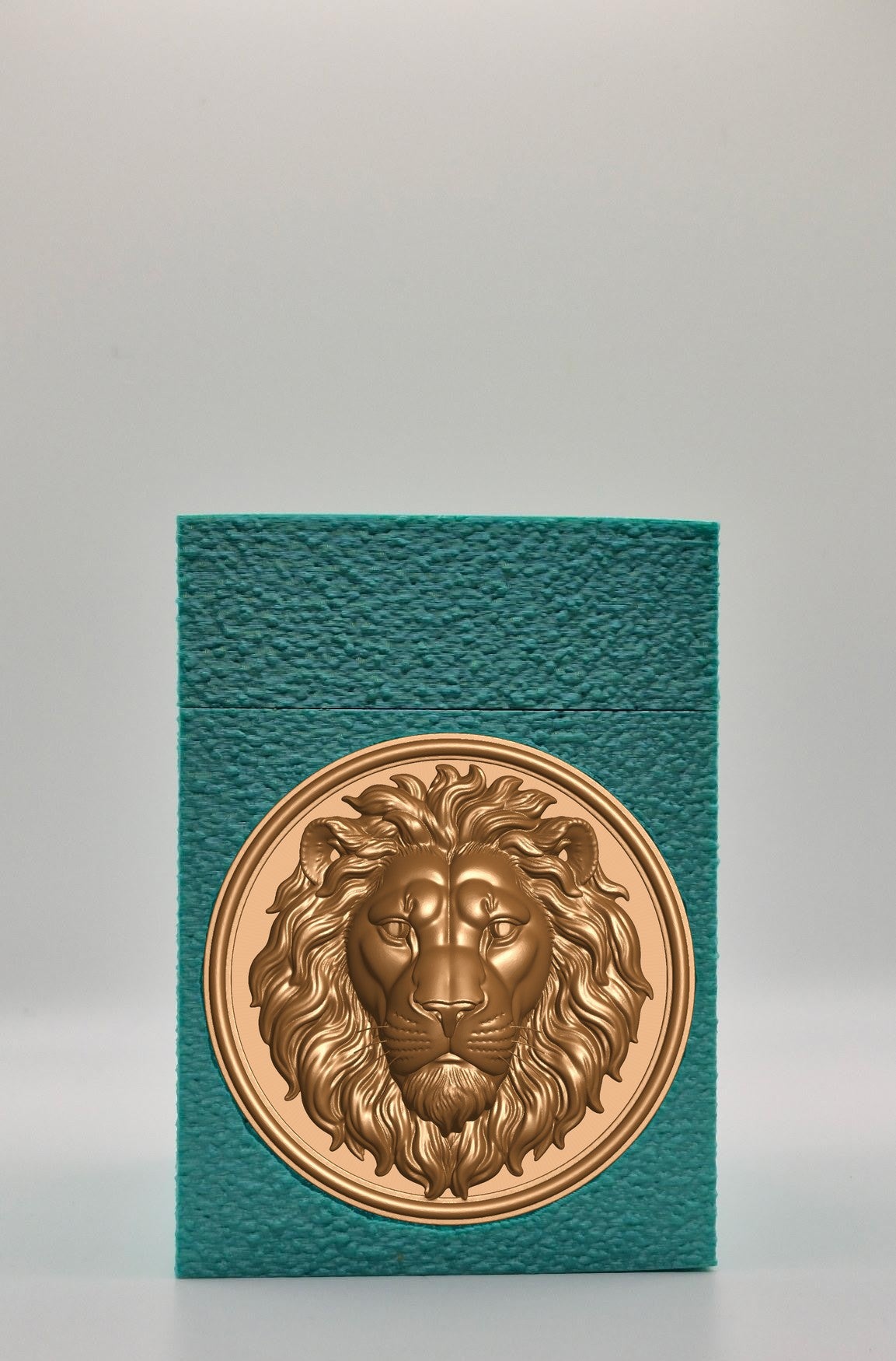 Lion Card Box — Green