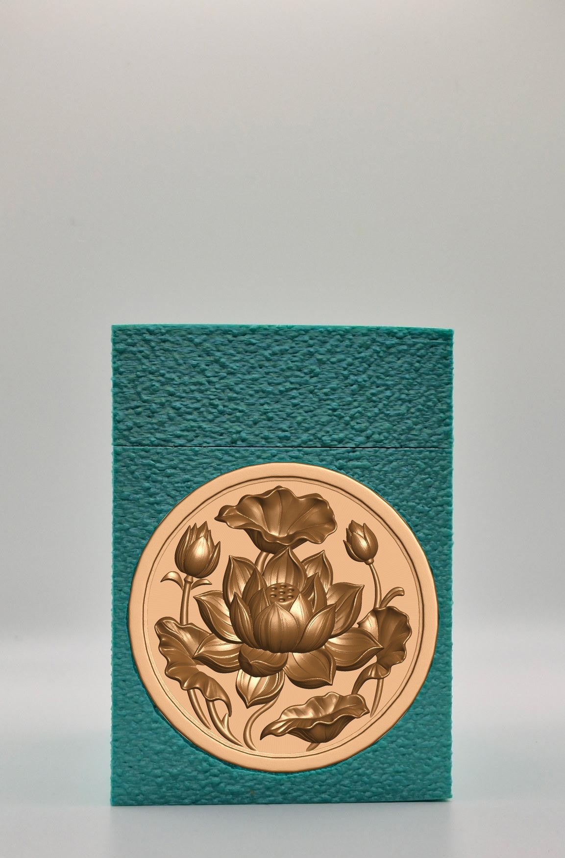 Lotus Card Box — Green