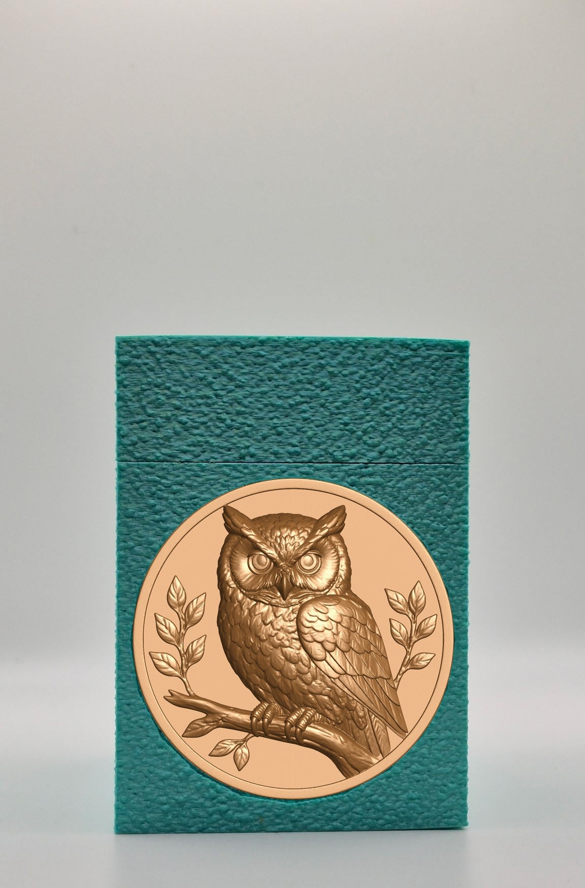 Owl Card Box — Green