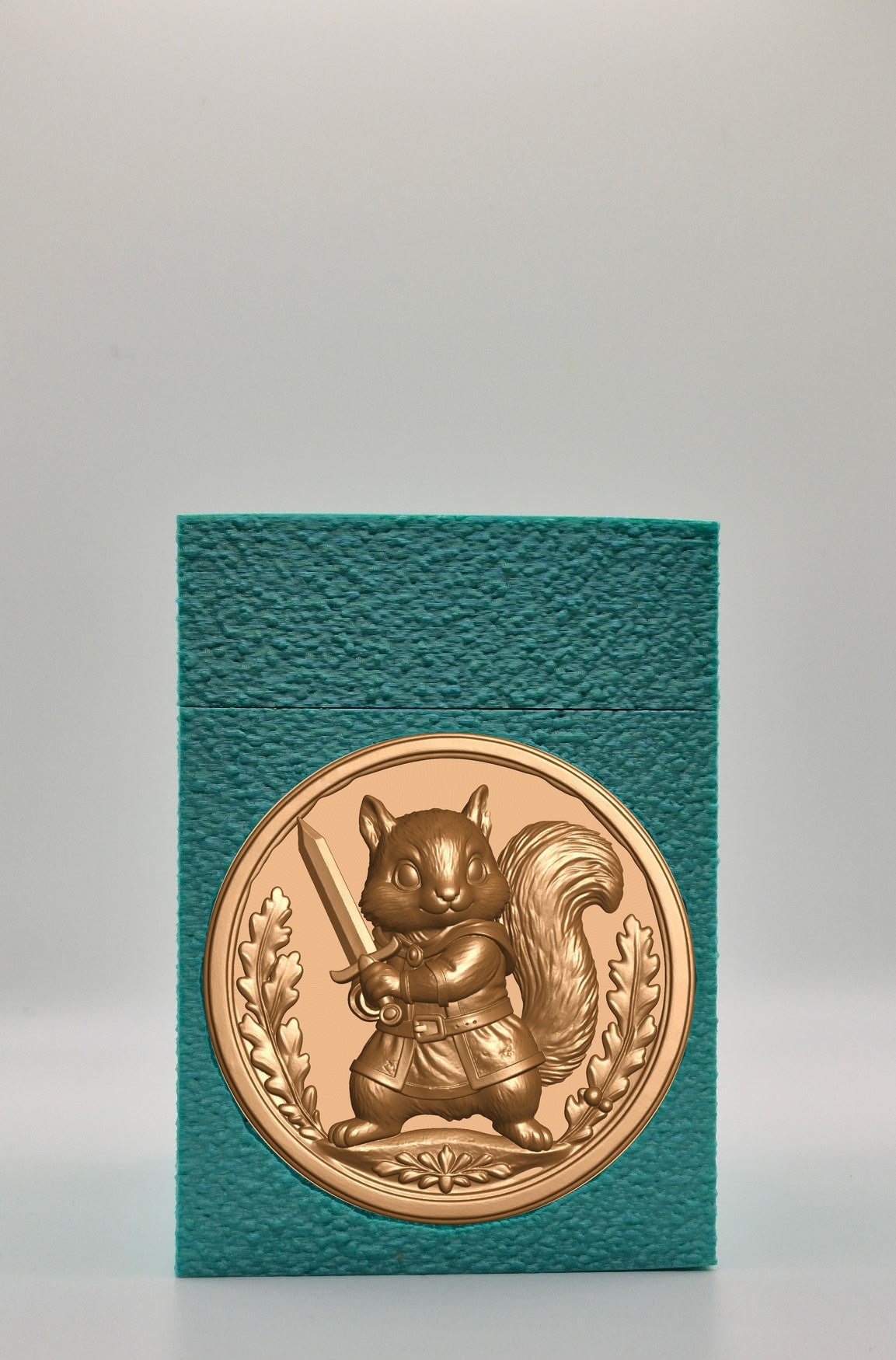 Squirrel Card Box — Green