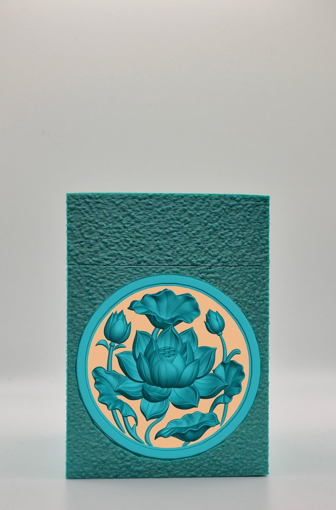 Lotus Card Box — Green