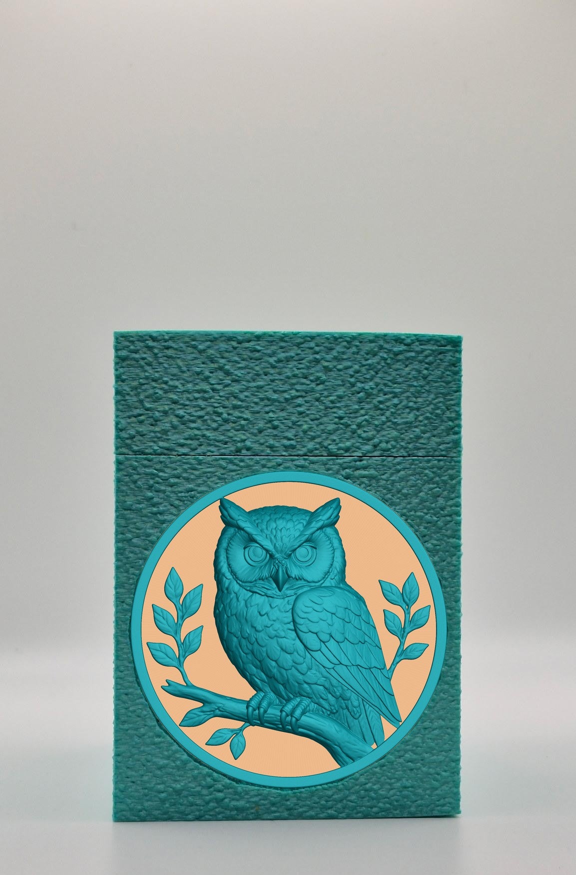 Owl Card Box — Green
