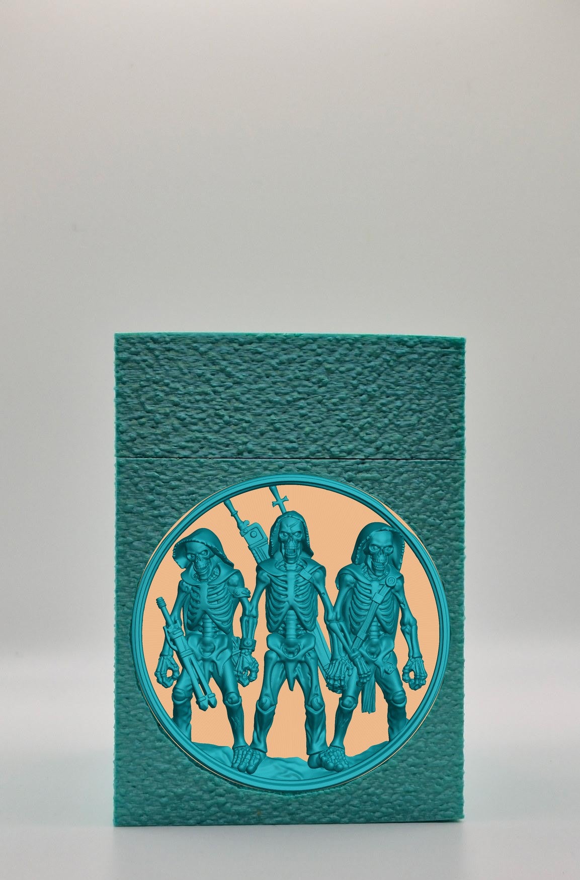 Skeleton Army Card Box — Green
