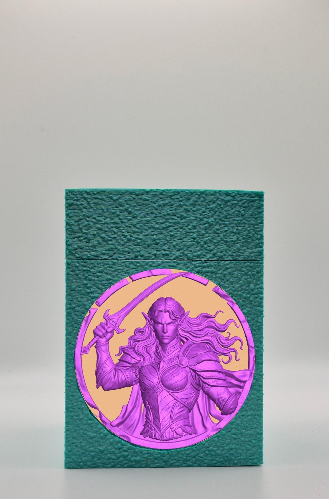 Elvish Warrior Card Box — Green