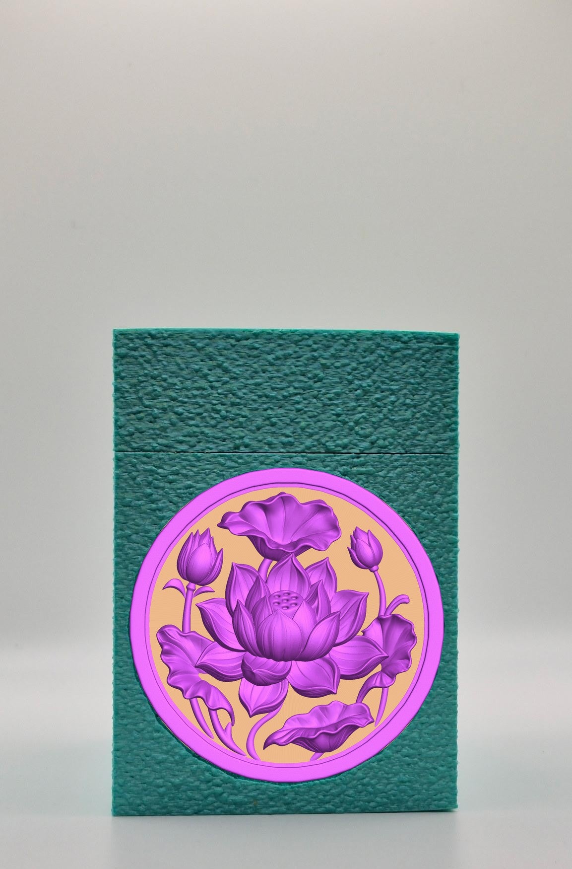Lotus Card Box — Green