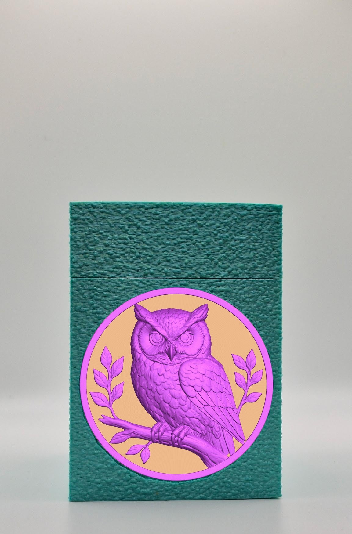 Owl Card Box — Green