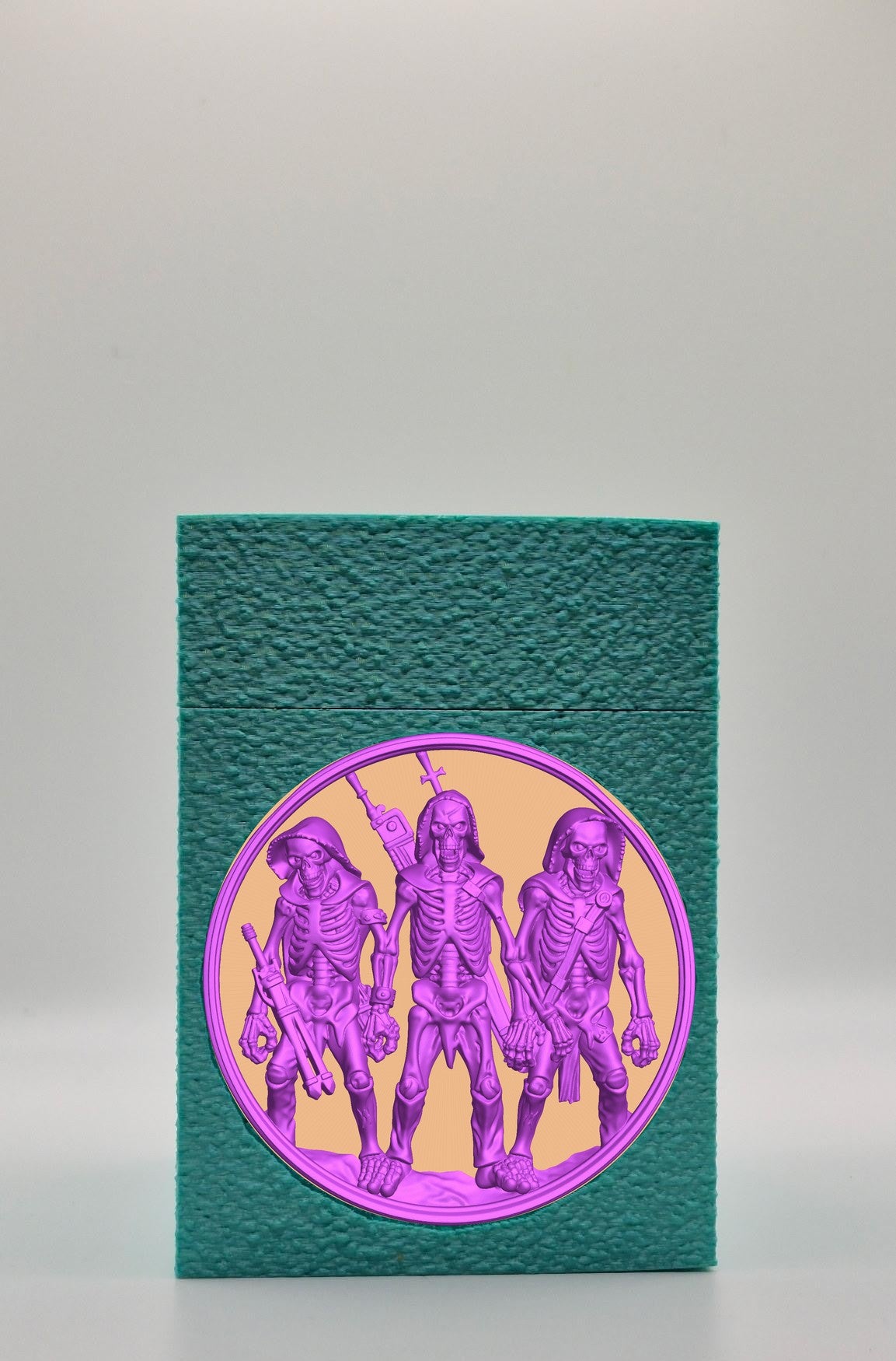 Skeleton Army Card Box — Green