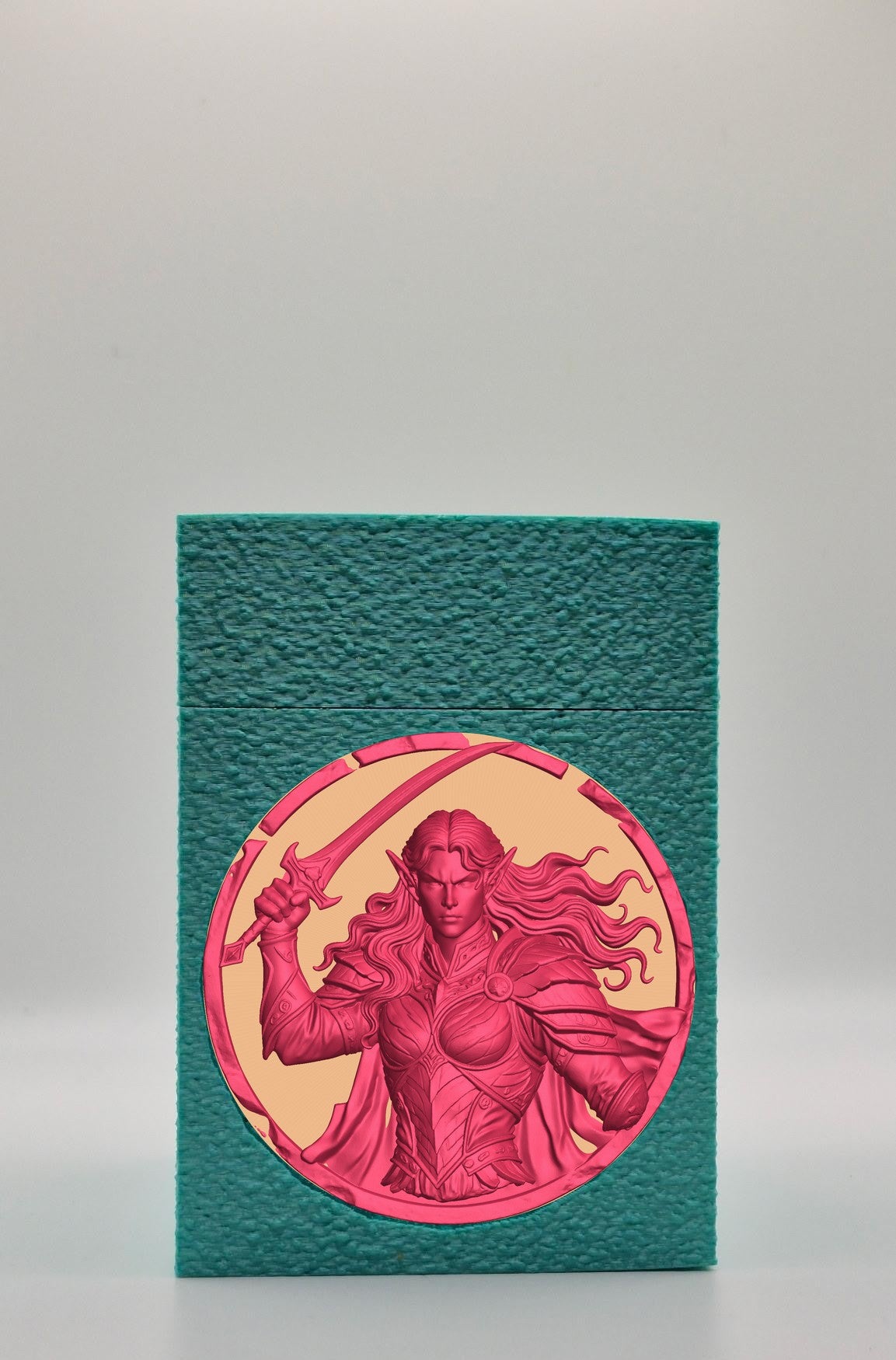 Elvish Warrior Card Box — Green