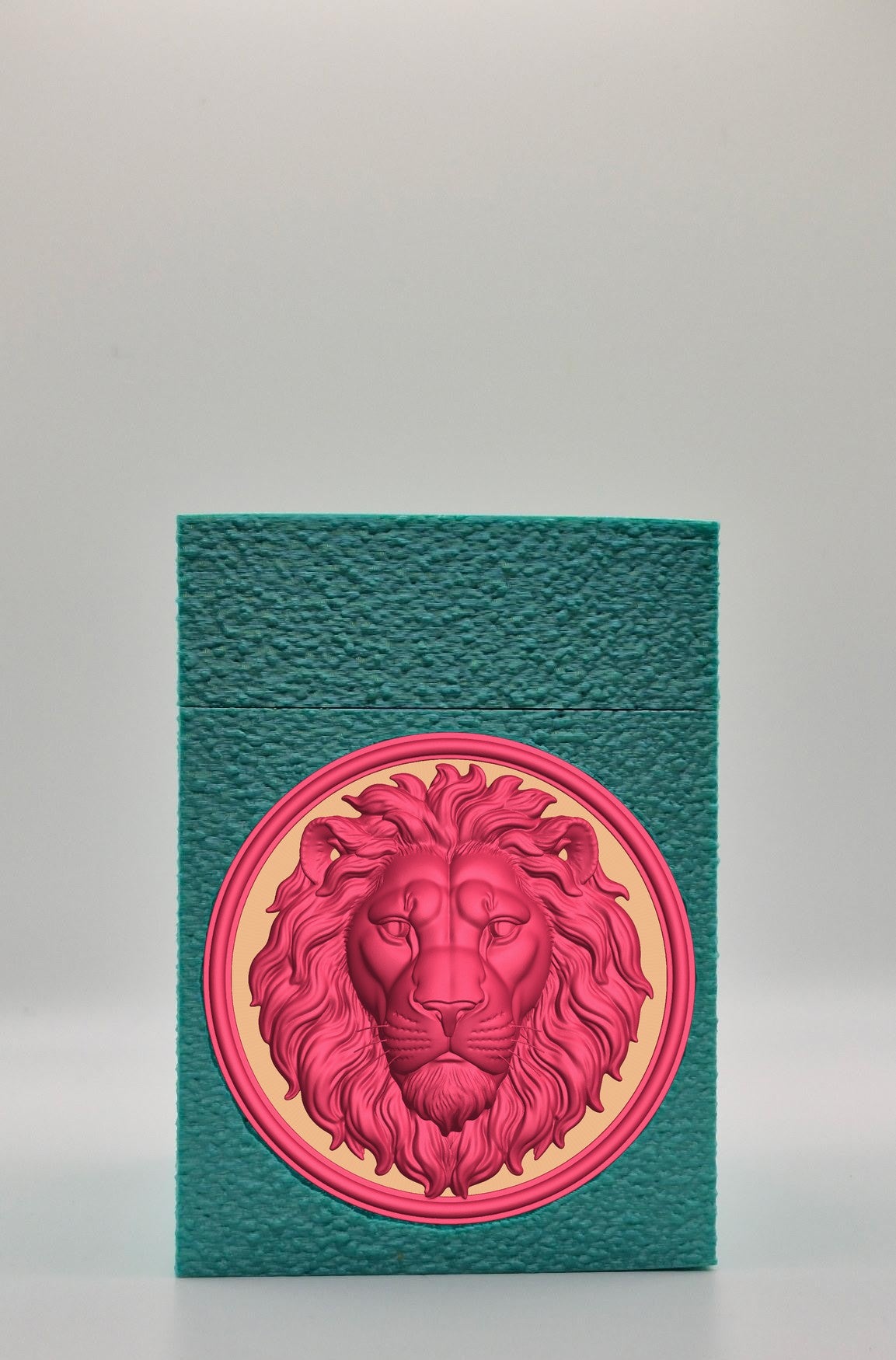 Lion Card Box — Green