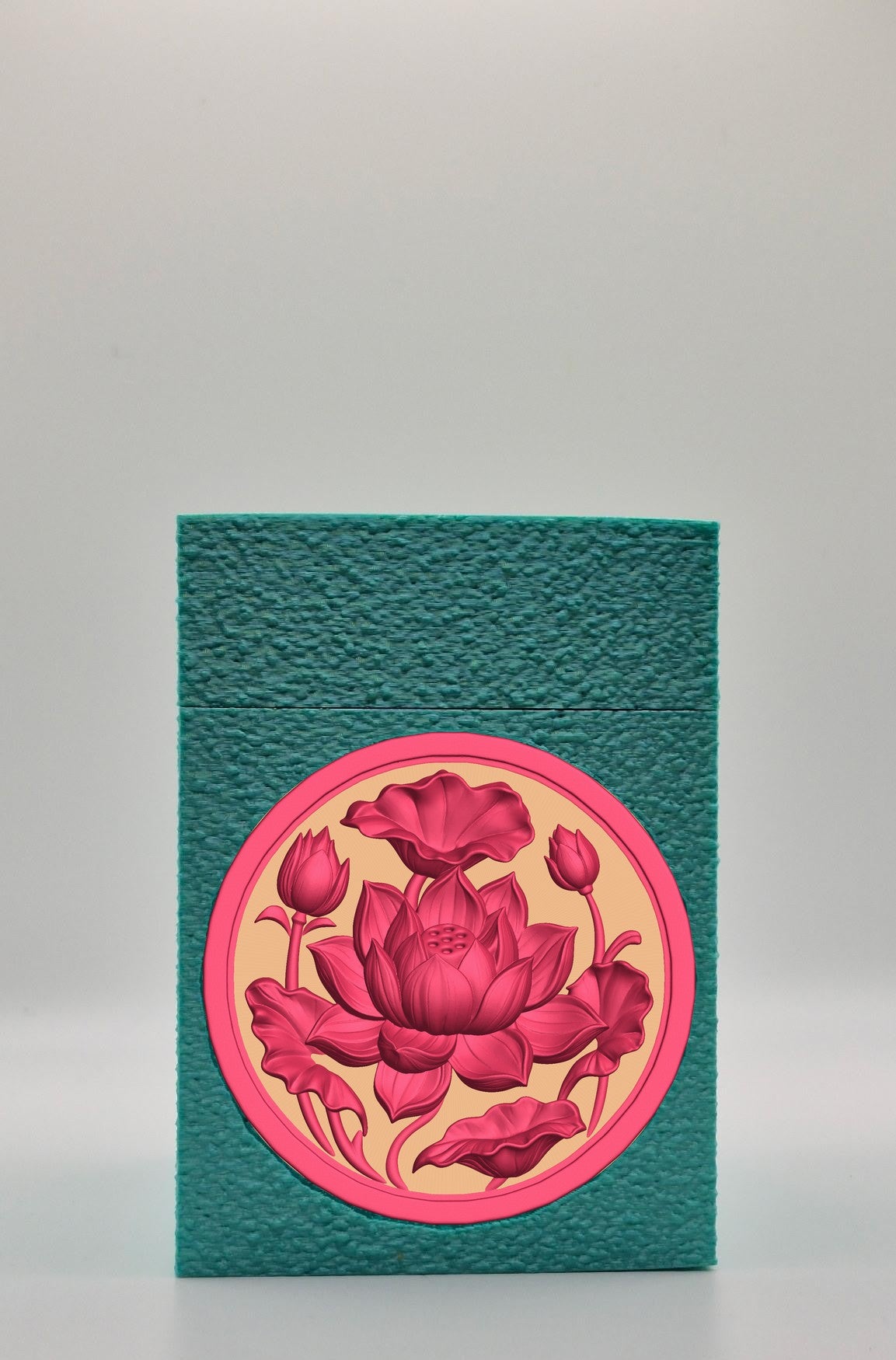 Lotus Card Box — Green