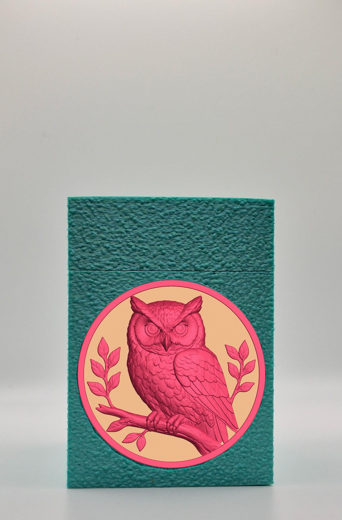 Owl Card Box — Green