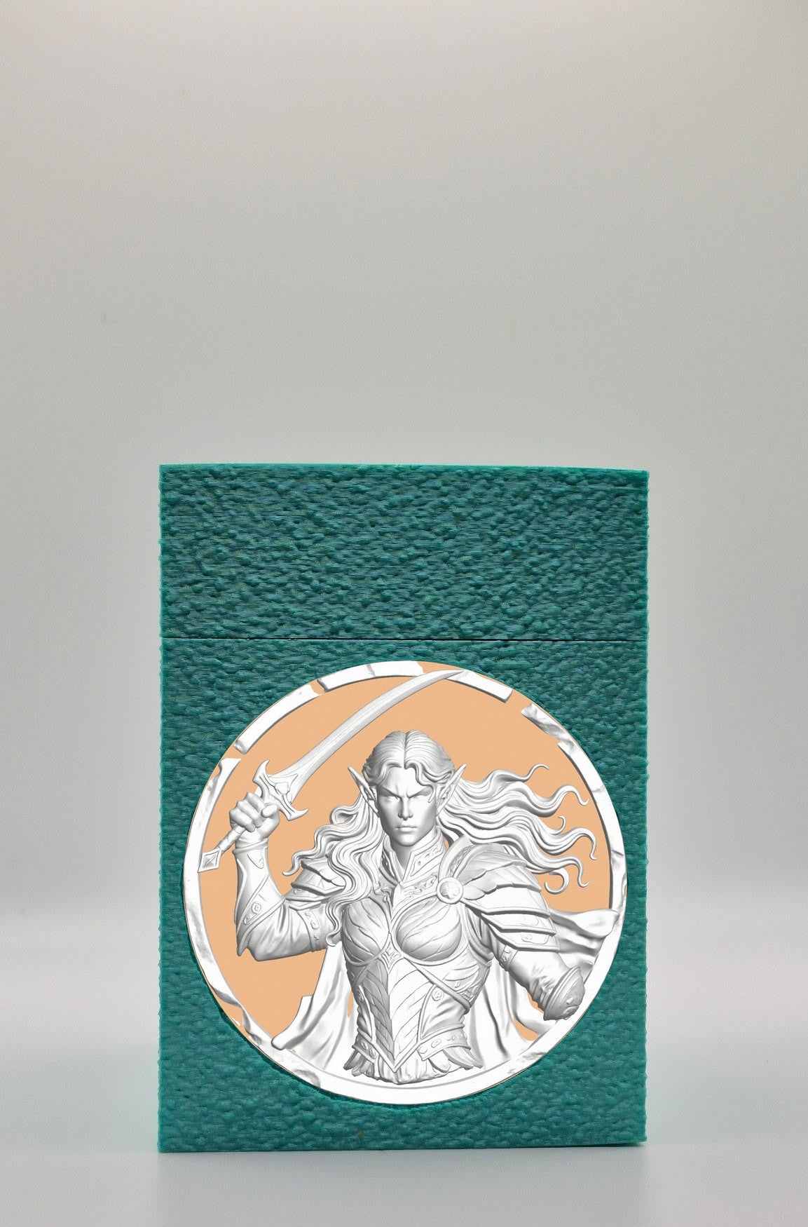 Elvish Warrior Card Box — Green