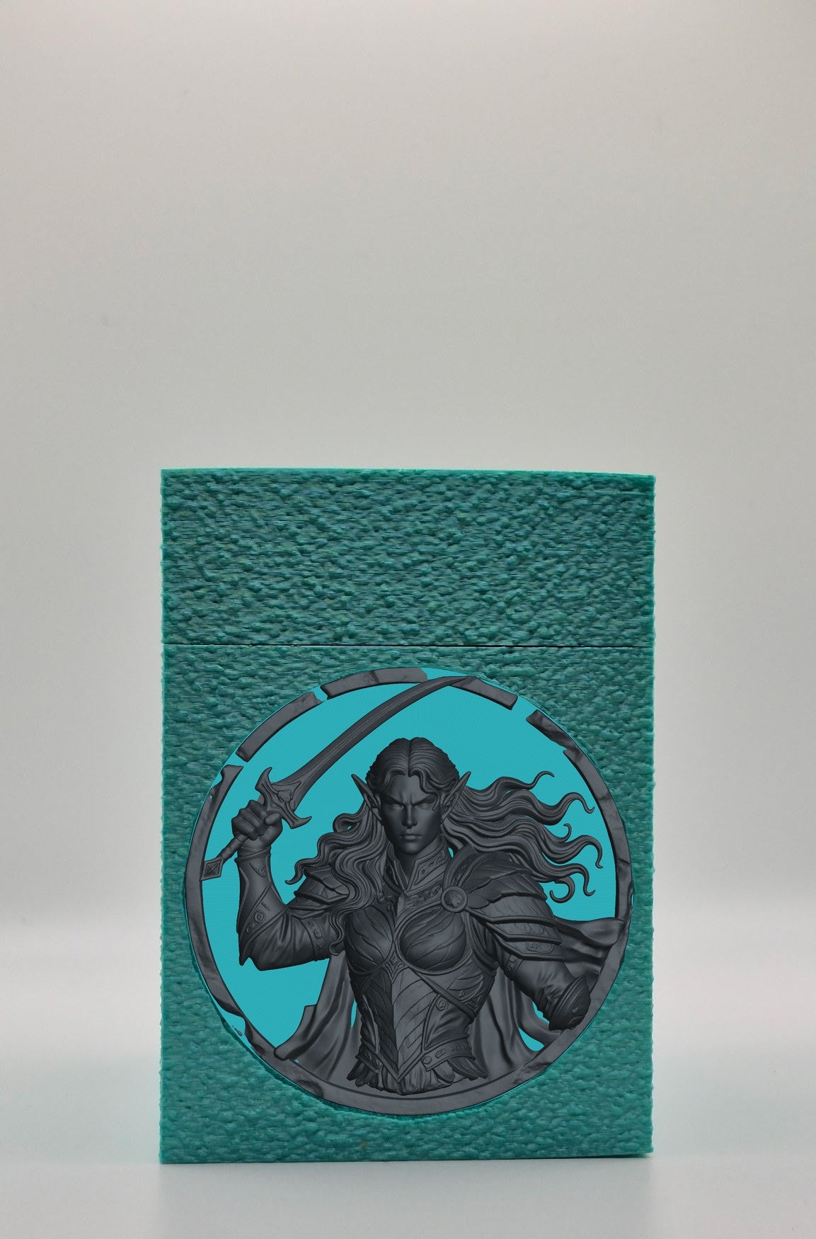Elvish Warrior Card Box — Green