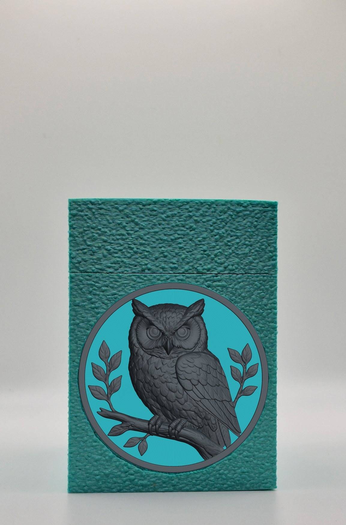 Owl Card Box — Green