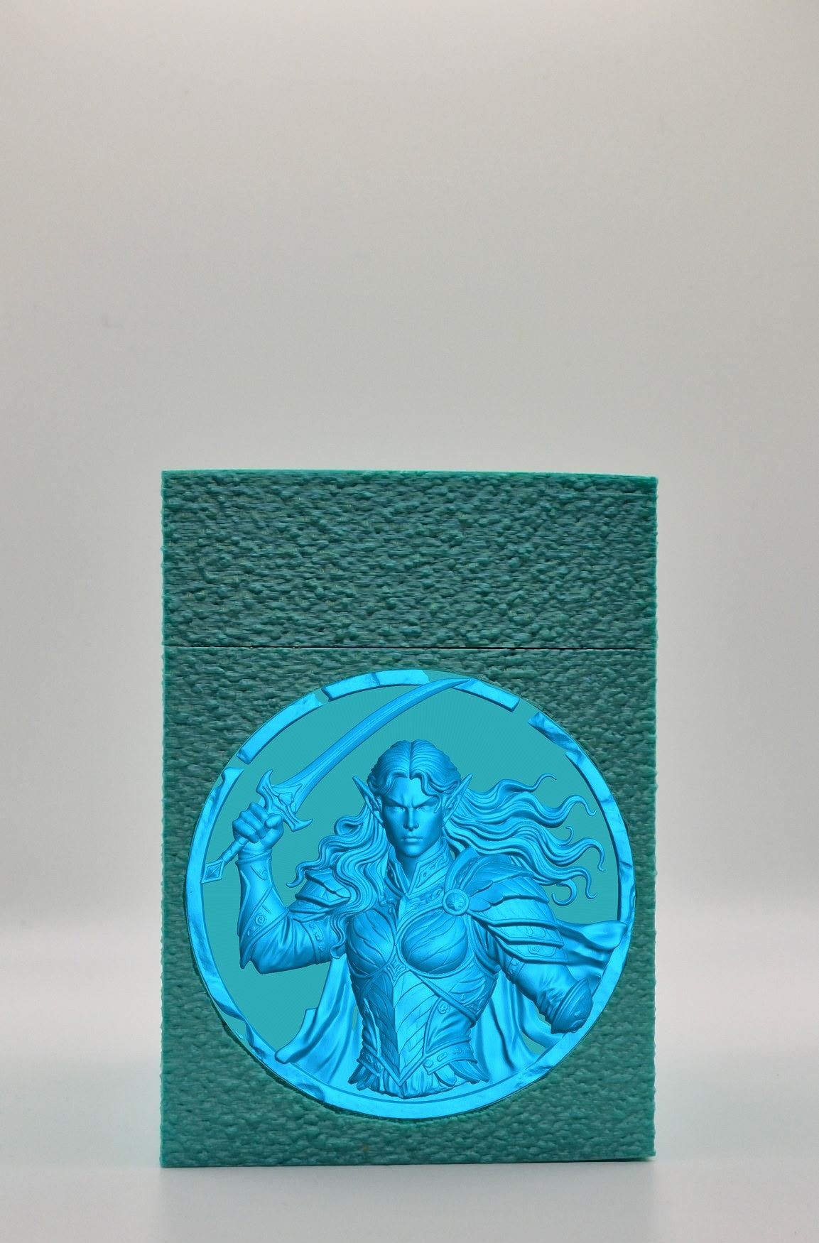 Elvish Warrior Card Box — Green