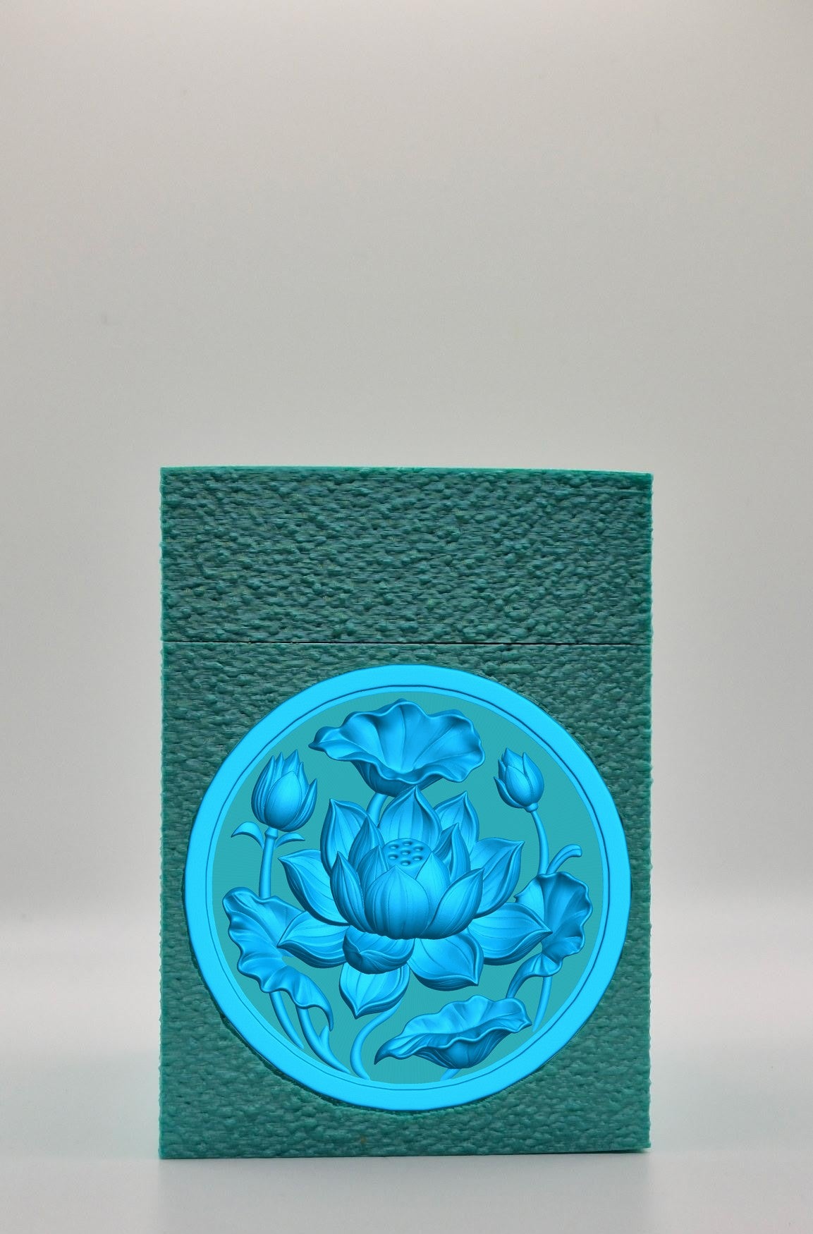 Lotus Card Box — Green