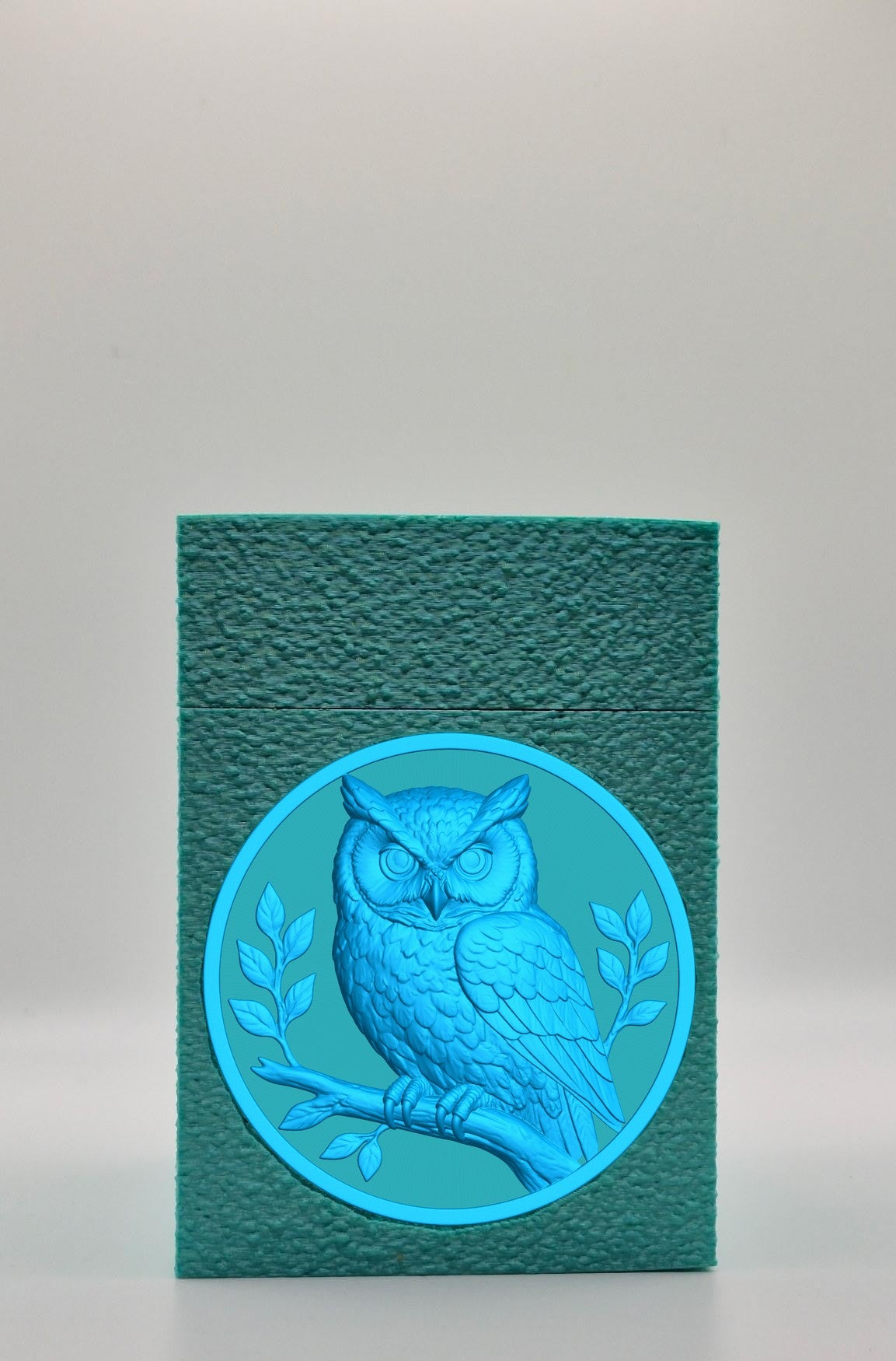 Owl Card Box — Green