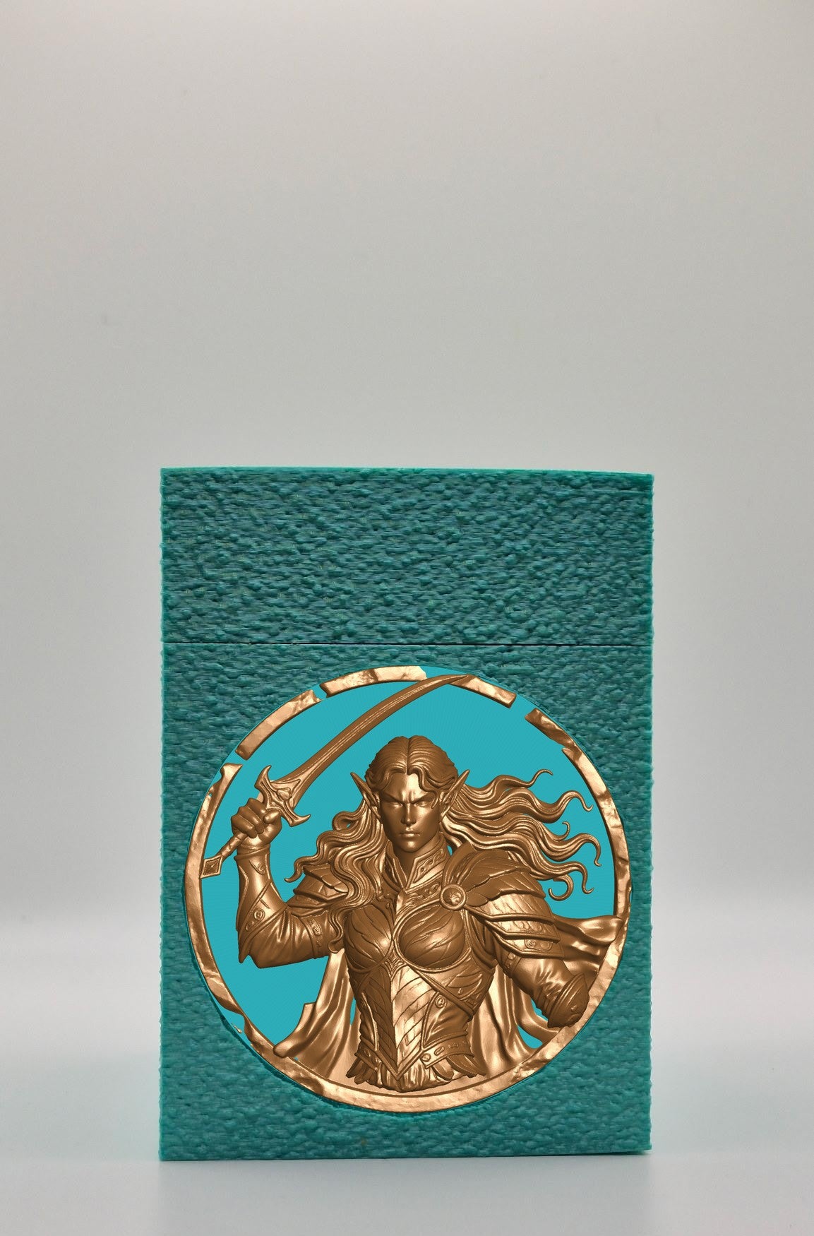 Elvish Warrior Card Box — Green