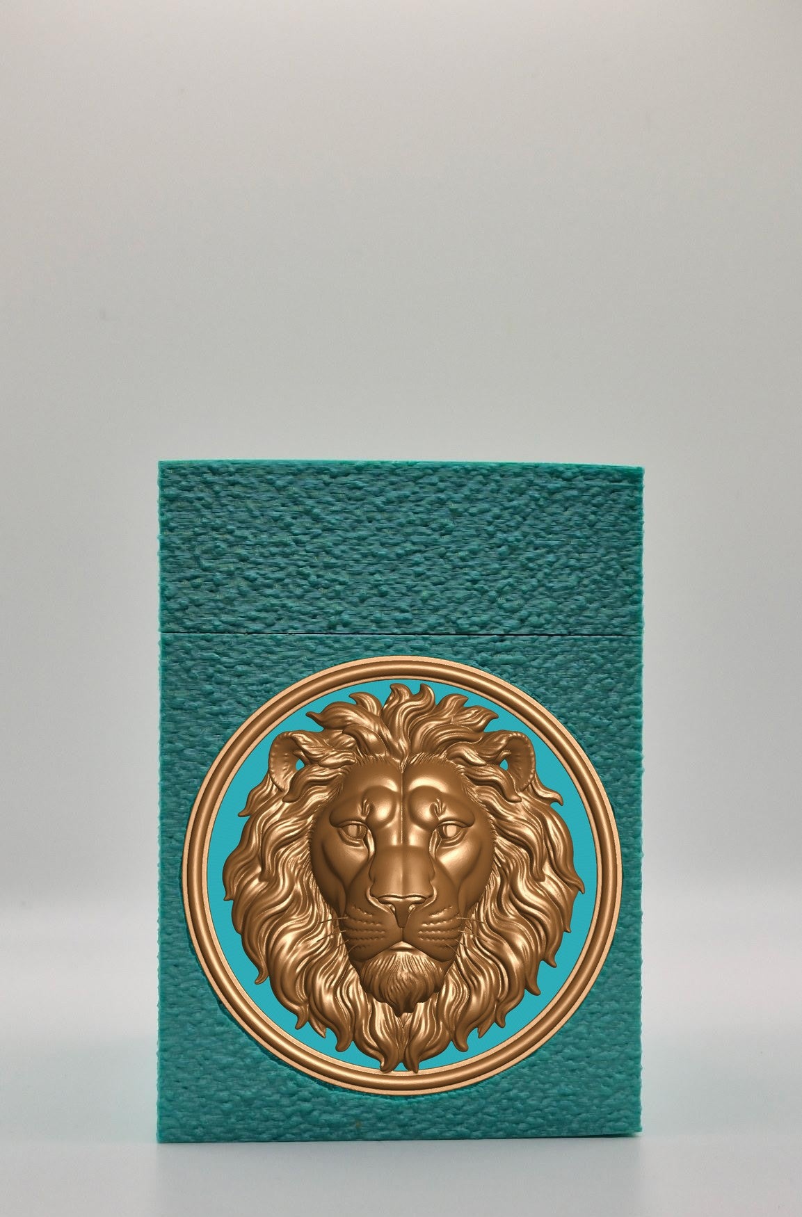 Lion Card Box — Green