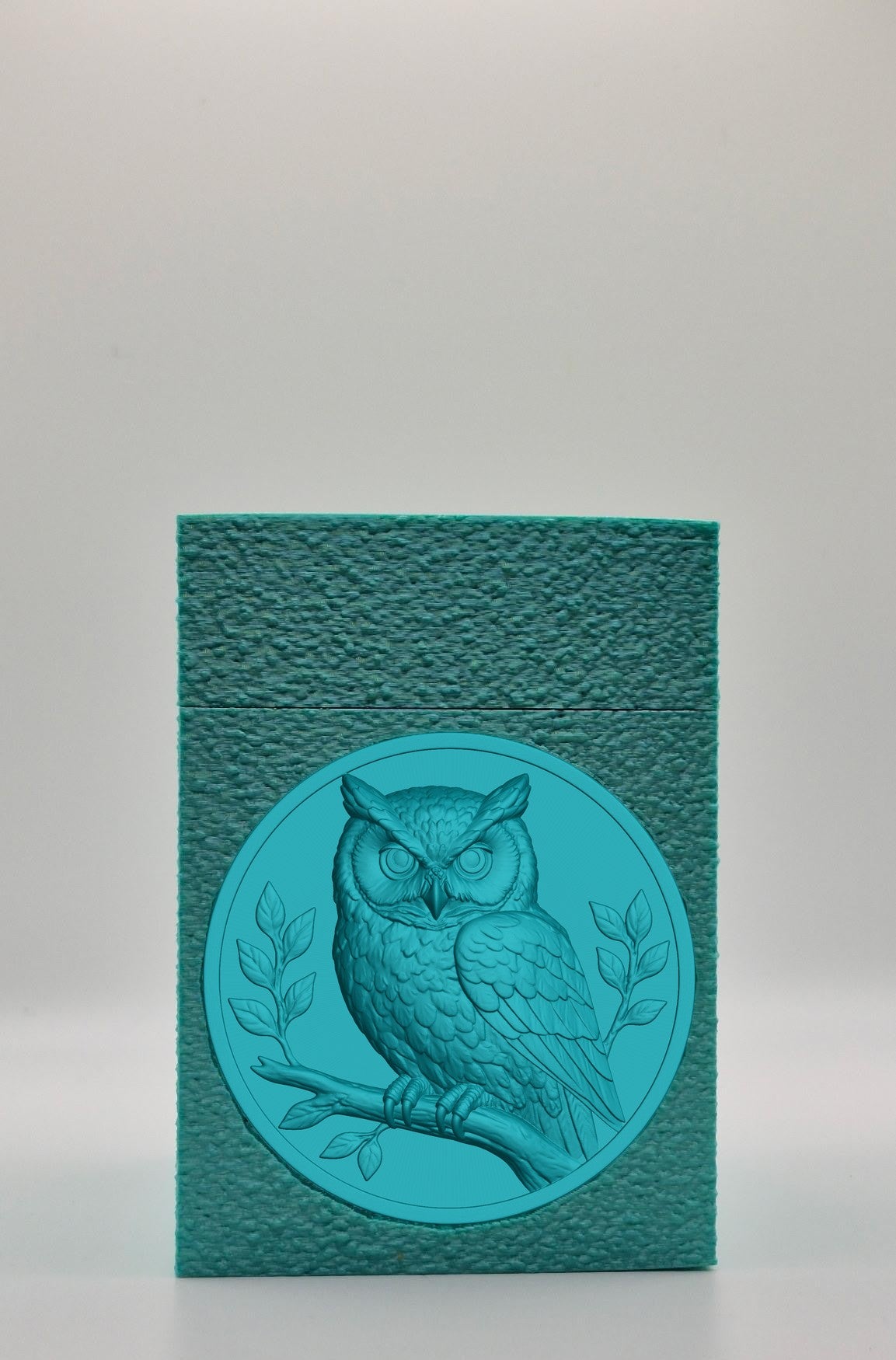 Owl Card Box — Green