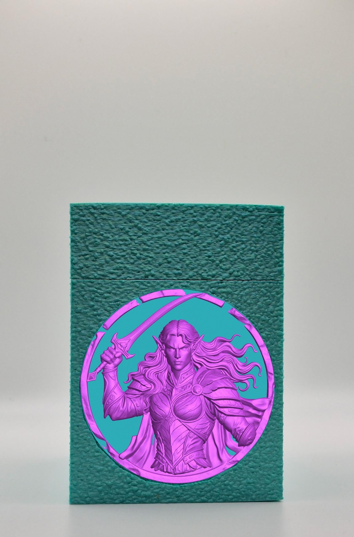 Elvish Warrior Card Box — Green
