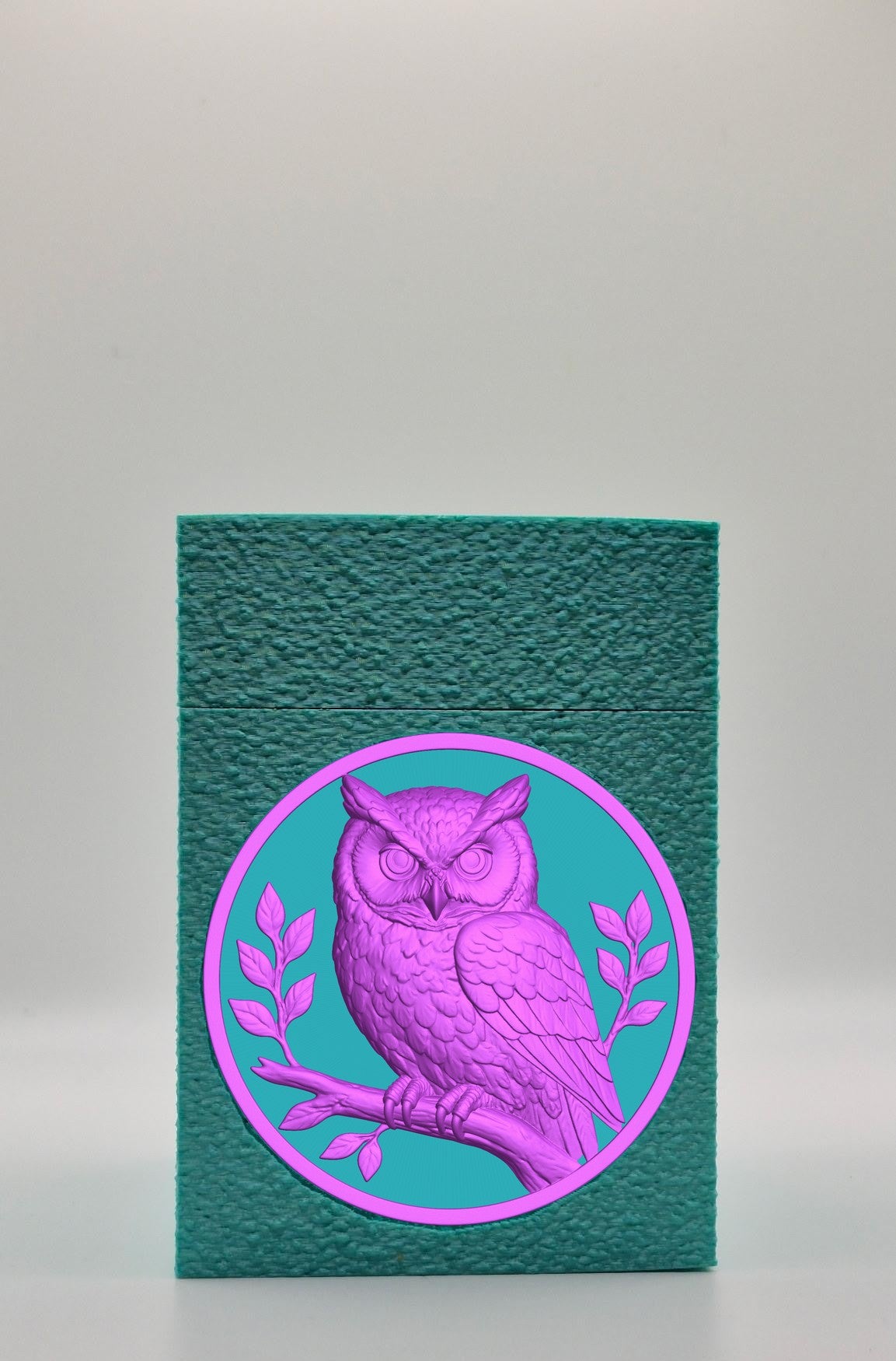 Owl Card Box — Green