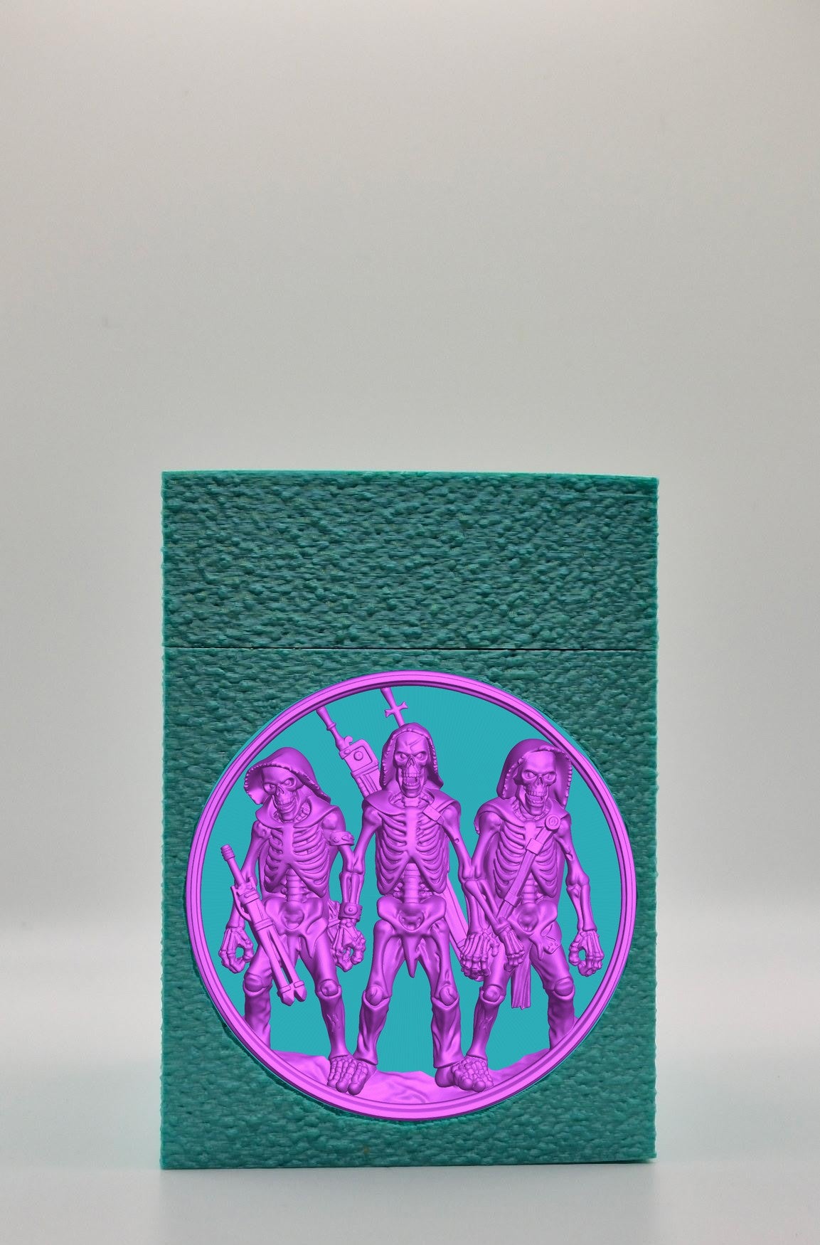Skeleton Army Card Box — Green
