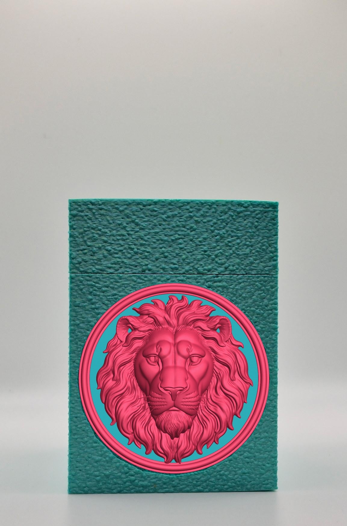 Lion Card Box — Green