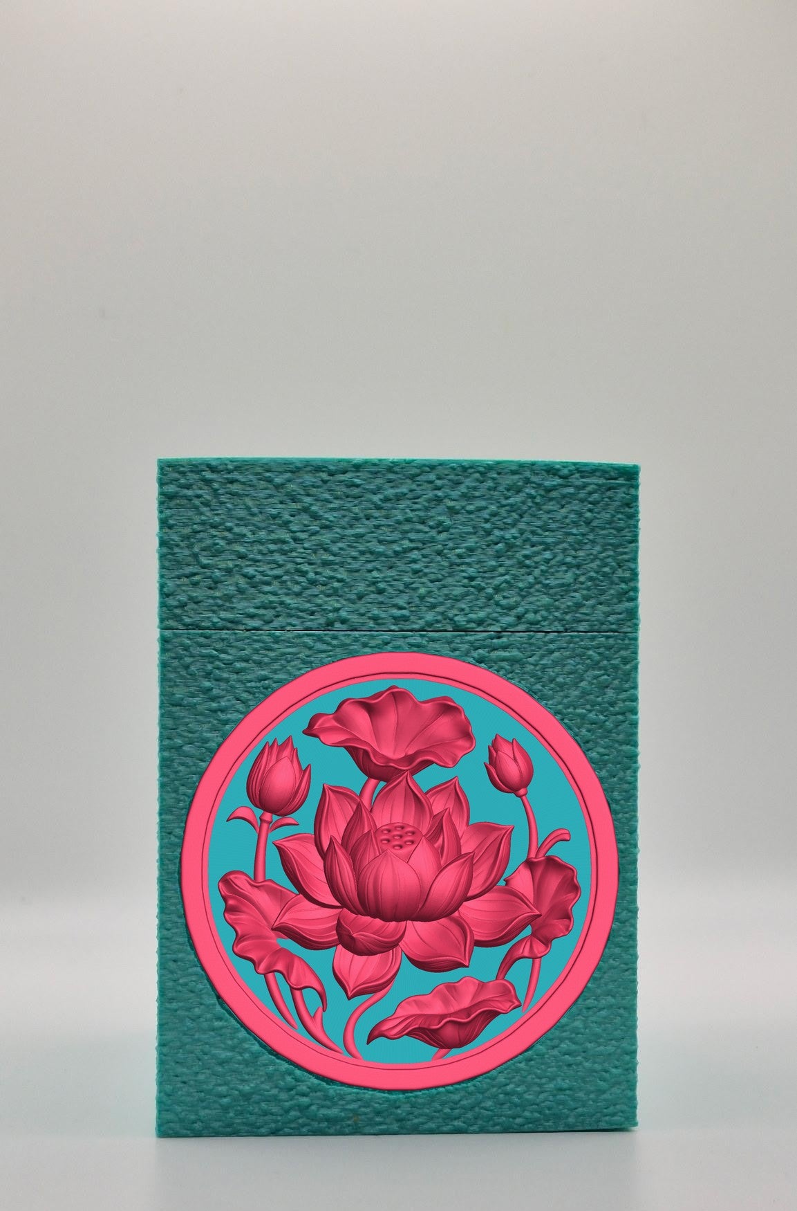 Lotus Card Box — Green