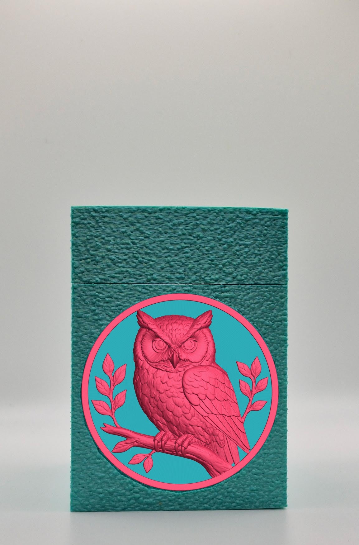 Owl Card Box — Green
