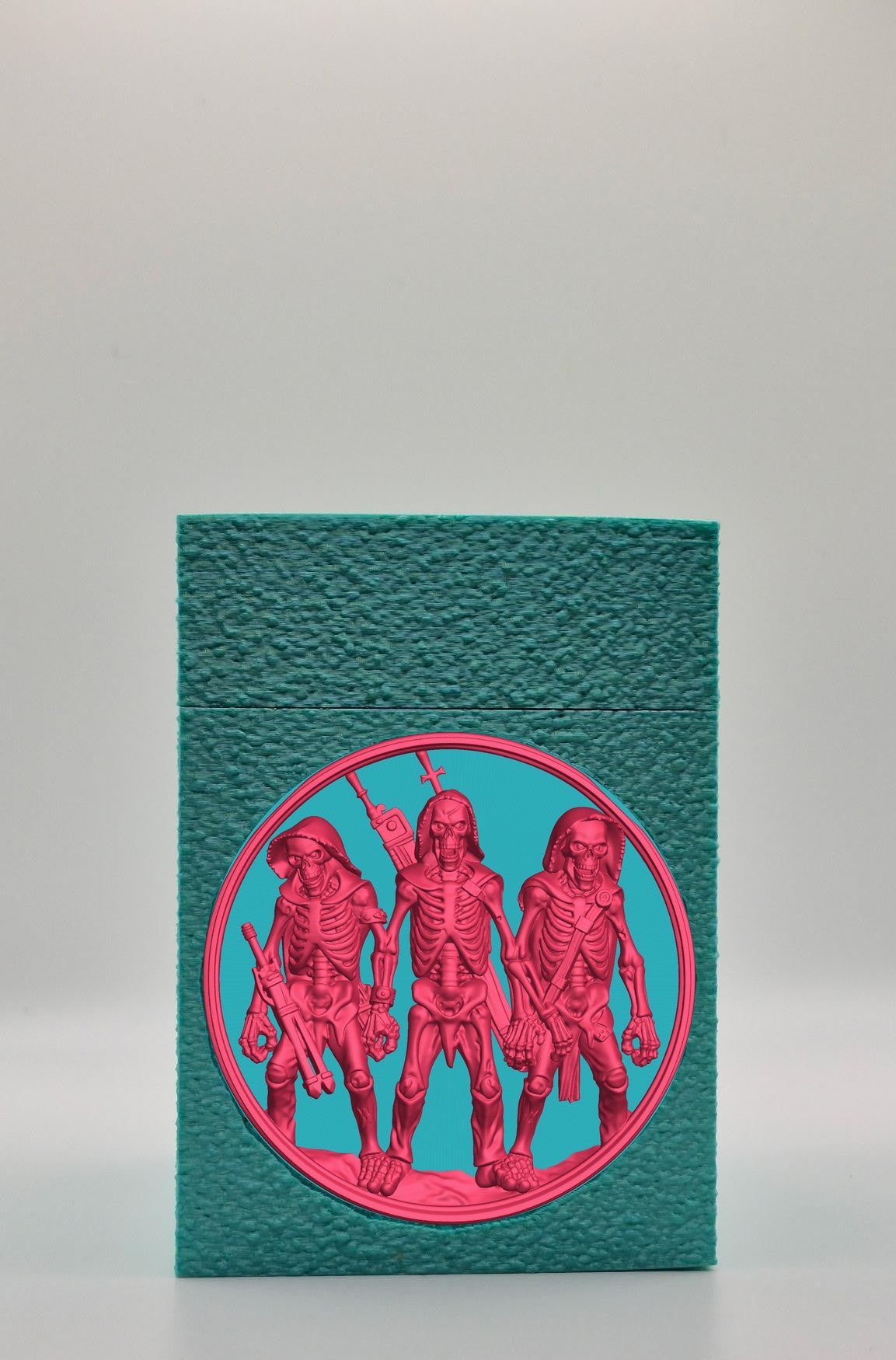 Skeleton Army Card Box — Green
