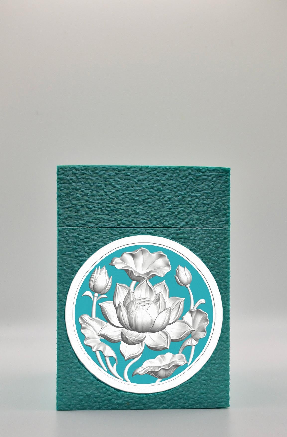 Lotus Card Box — Green
