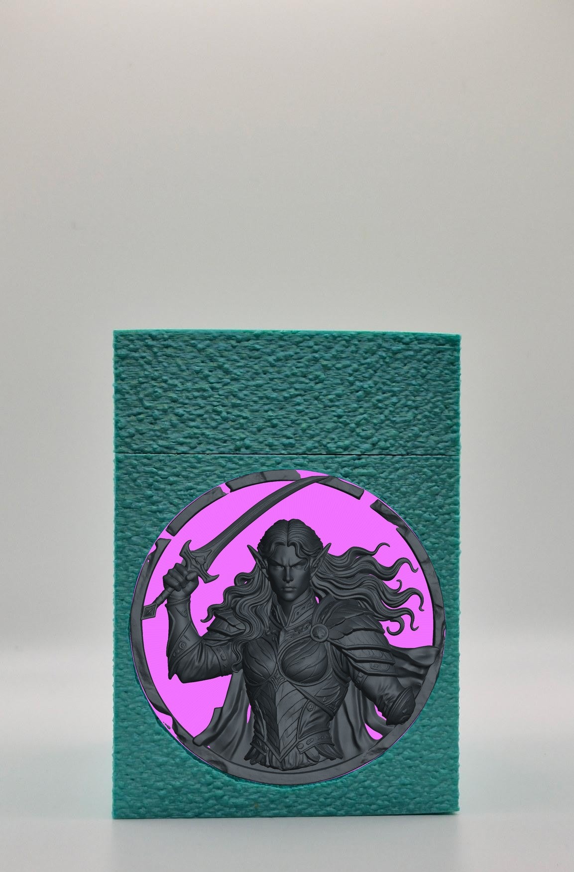 Elvish Warrior Card Box — Green
