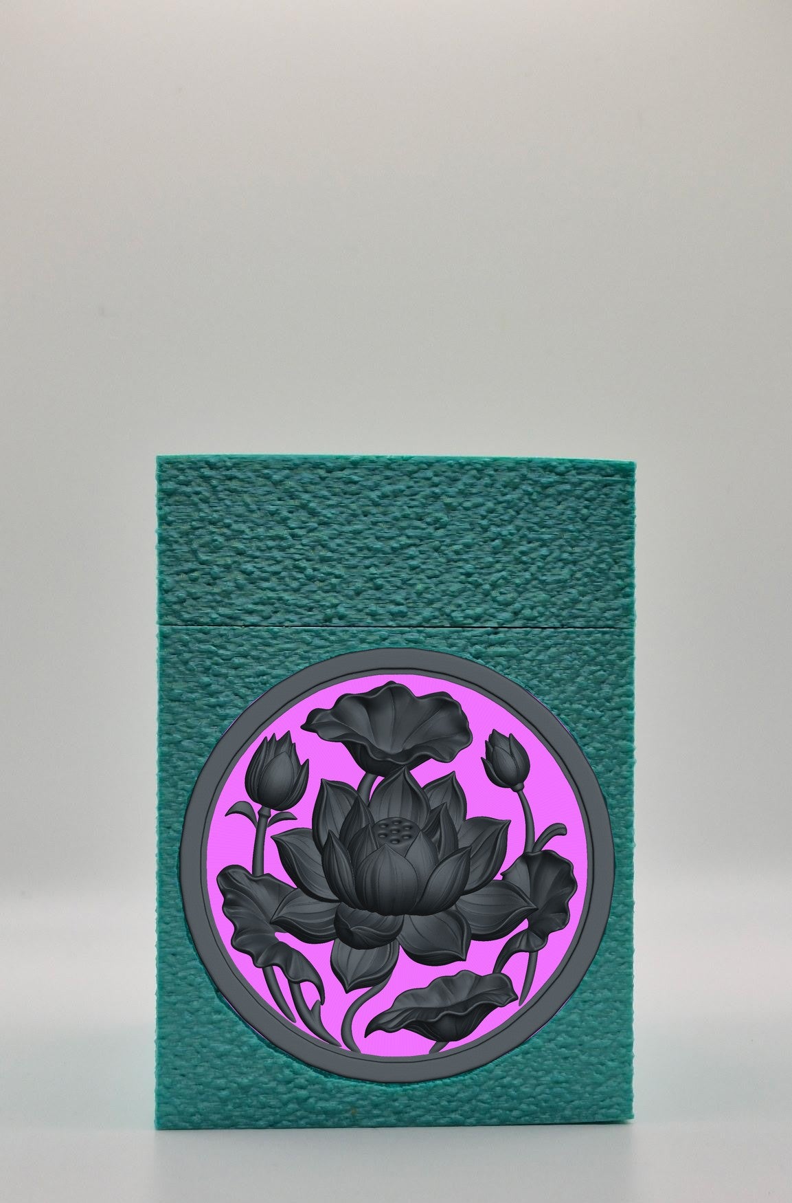 Lotus Card Box — Green