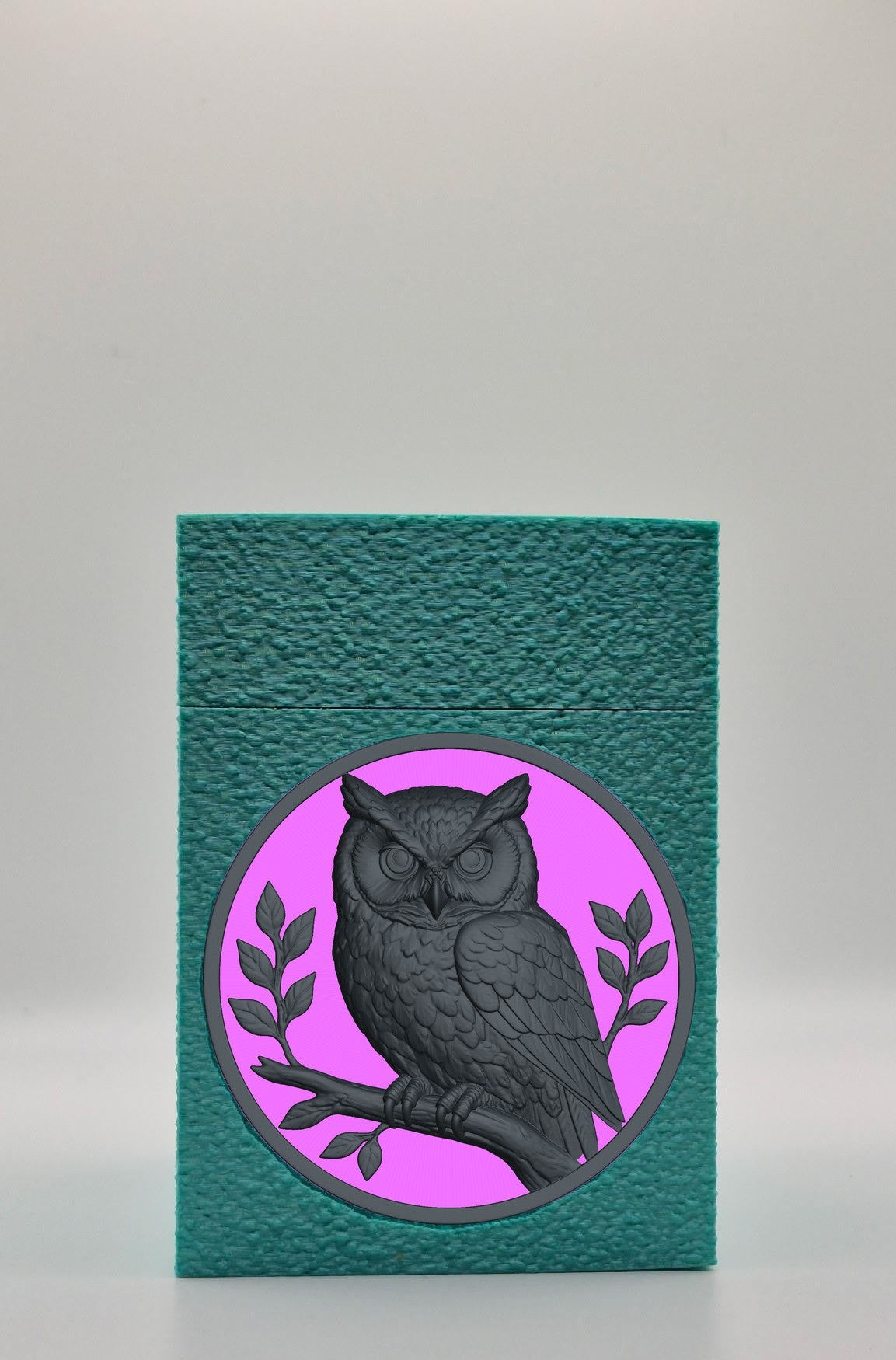 Owl Card Box — Green