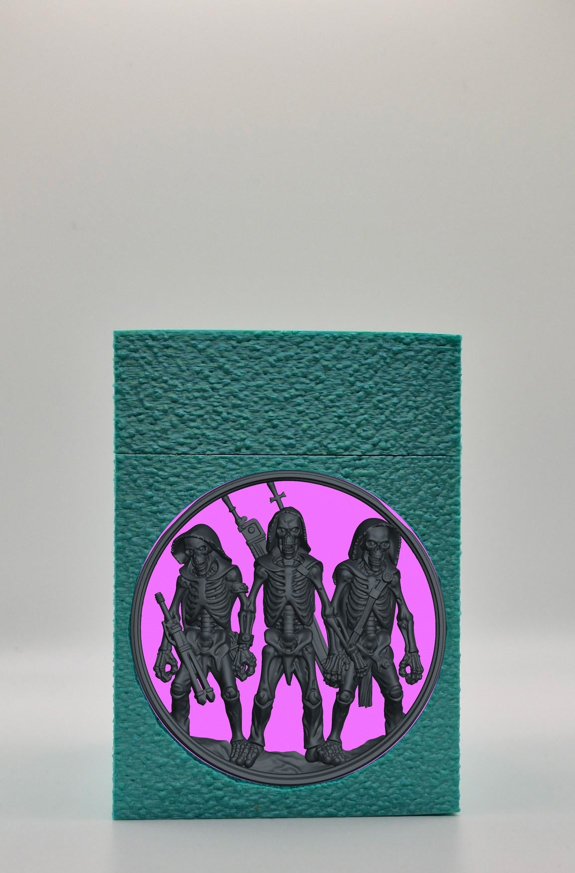 Skeleton Army Card Box — Green