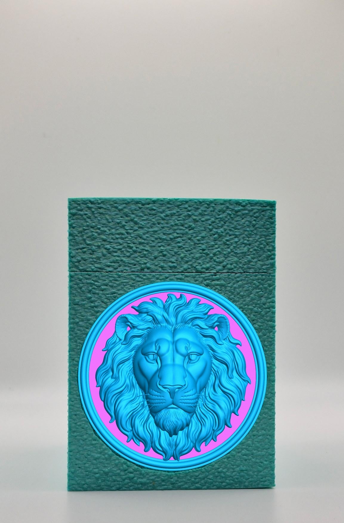 Lion Card Box — Green