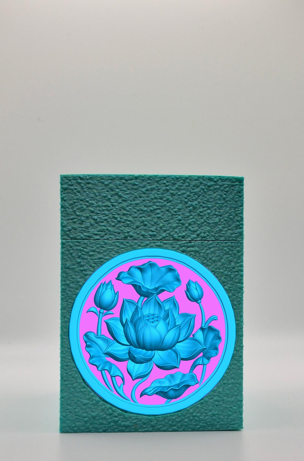 Lotus Card Box — Green