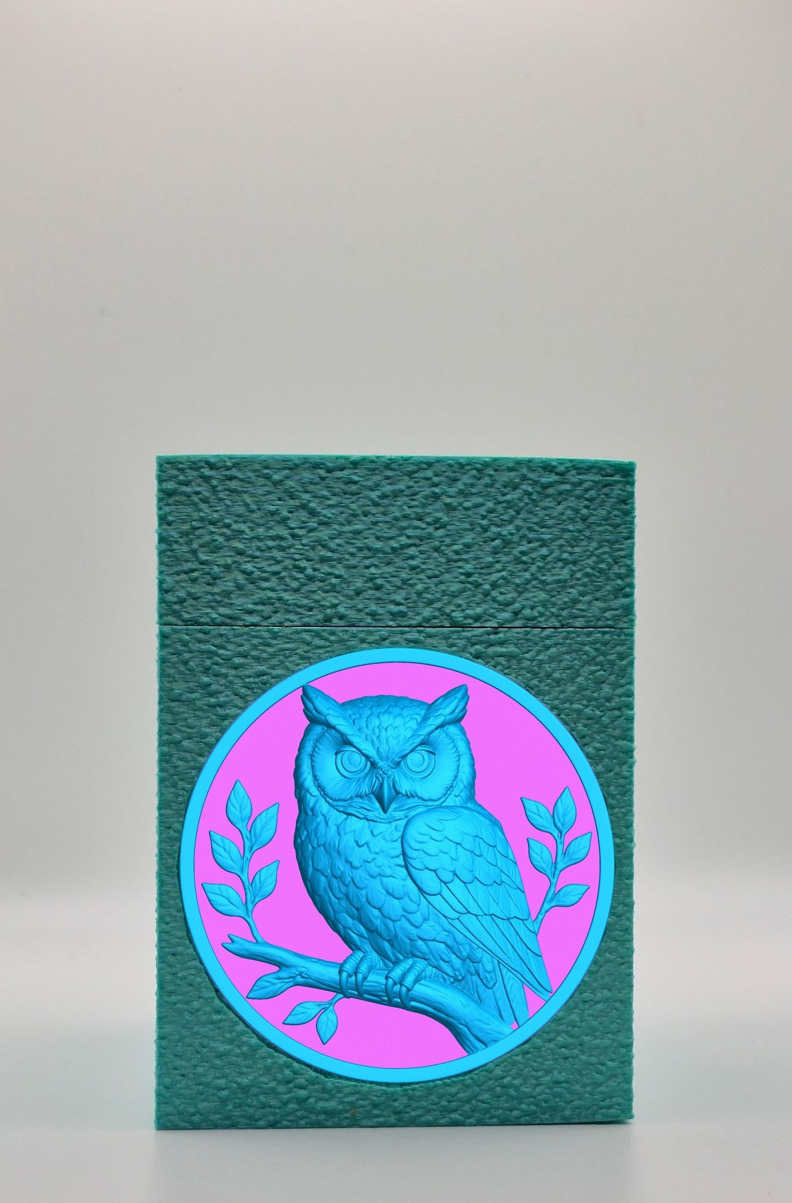Owl Card Box — Green