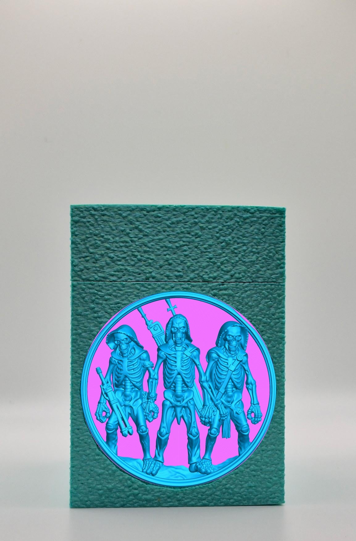 Skeleton Army Card Box — Green