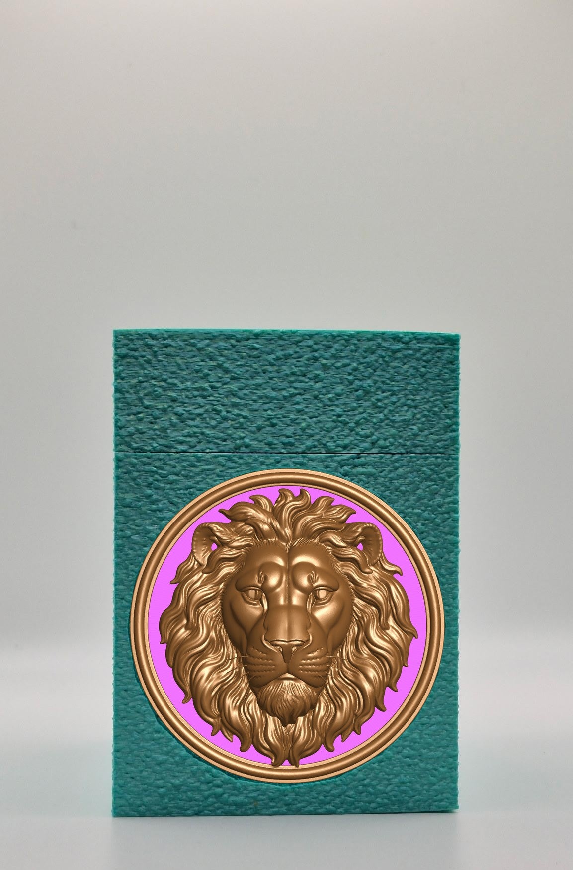 Lion Card Box — Green