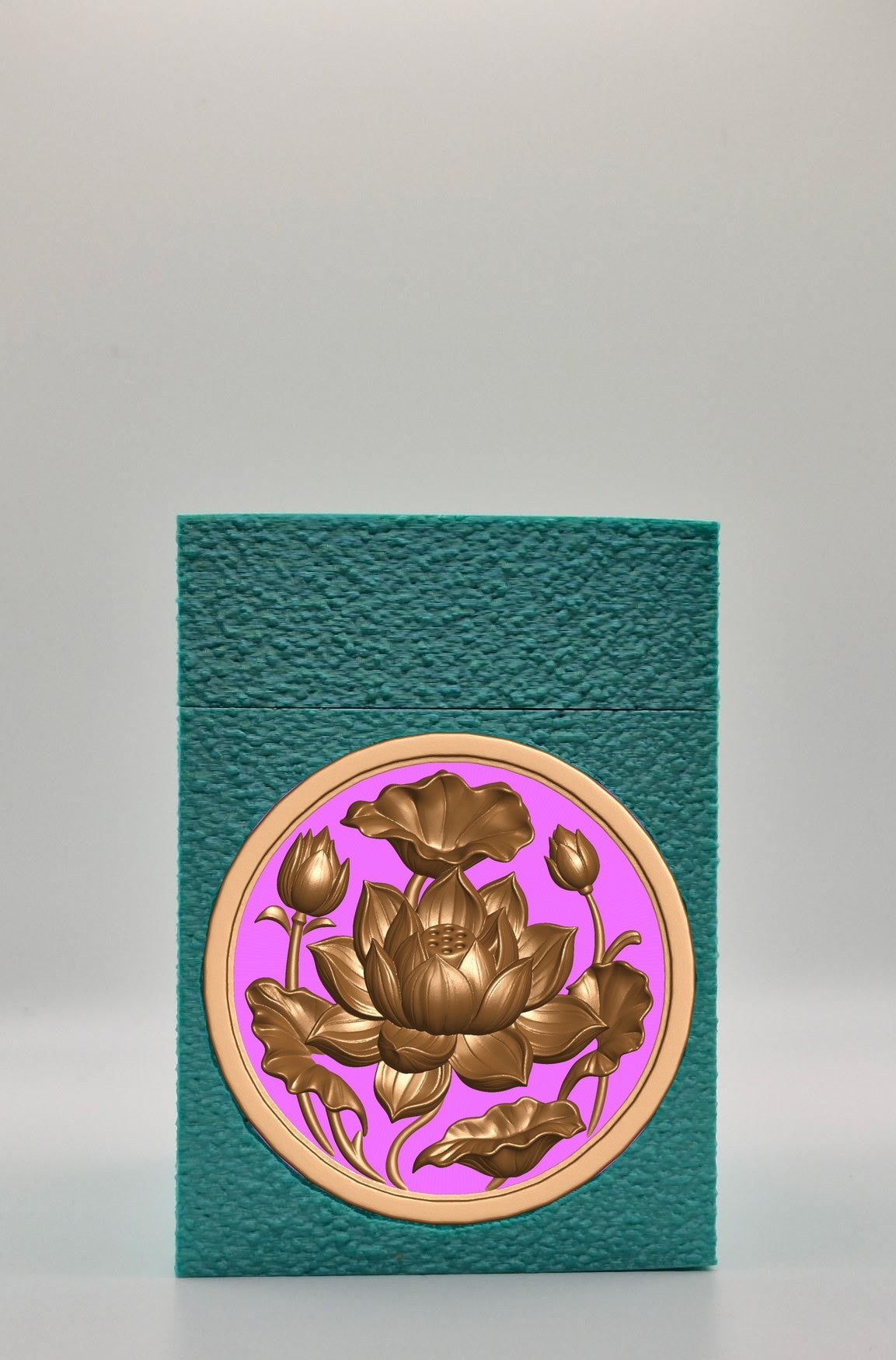 Lotus Card Box — Green