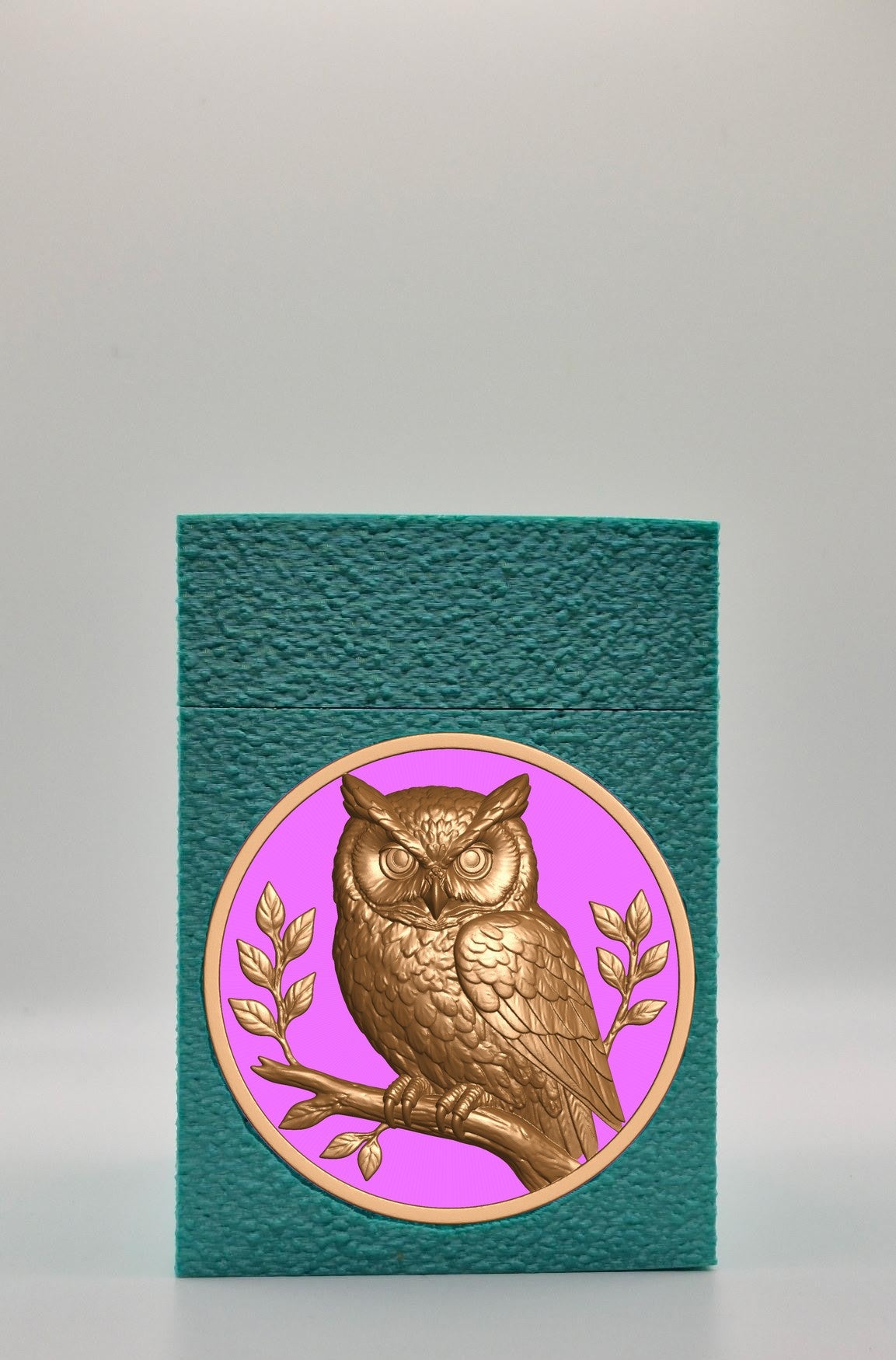 Owl Card Box — Green