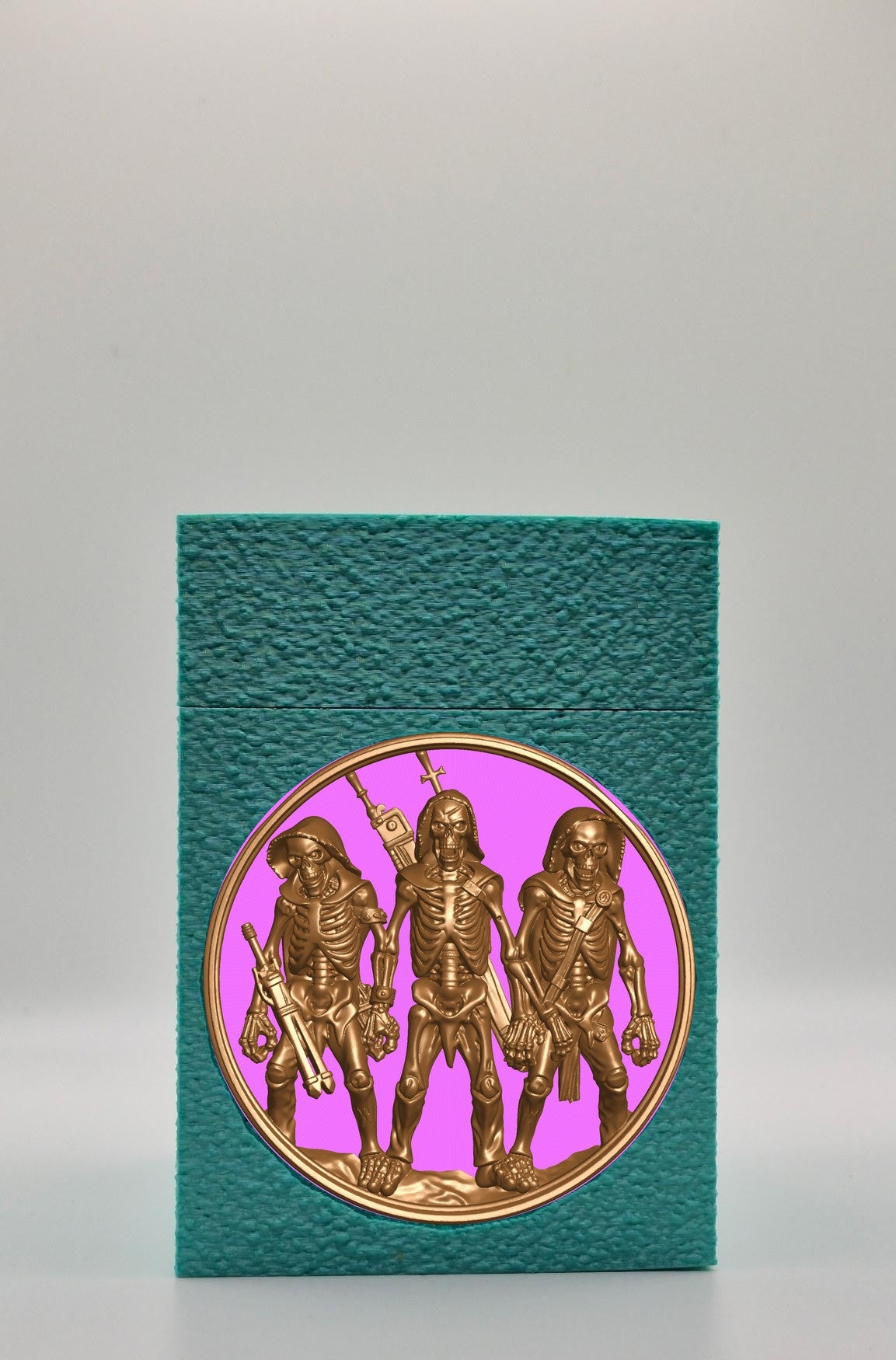 Skeleton Army Card Box — Green