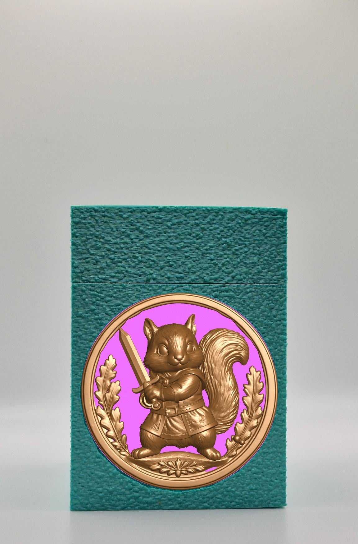 Squirrel Card Box — Green