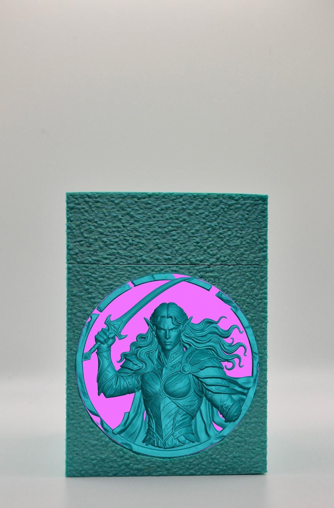 Elvish Warrior Card Box — Green