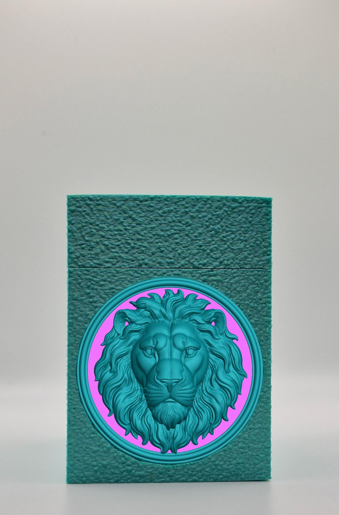 Lion Card Box — Green