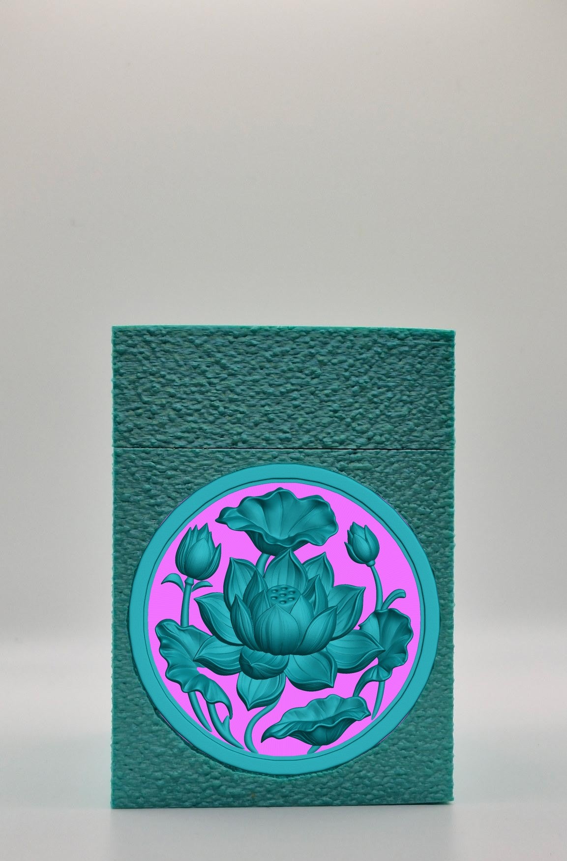 Lotus Card Box — Green